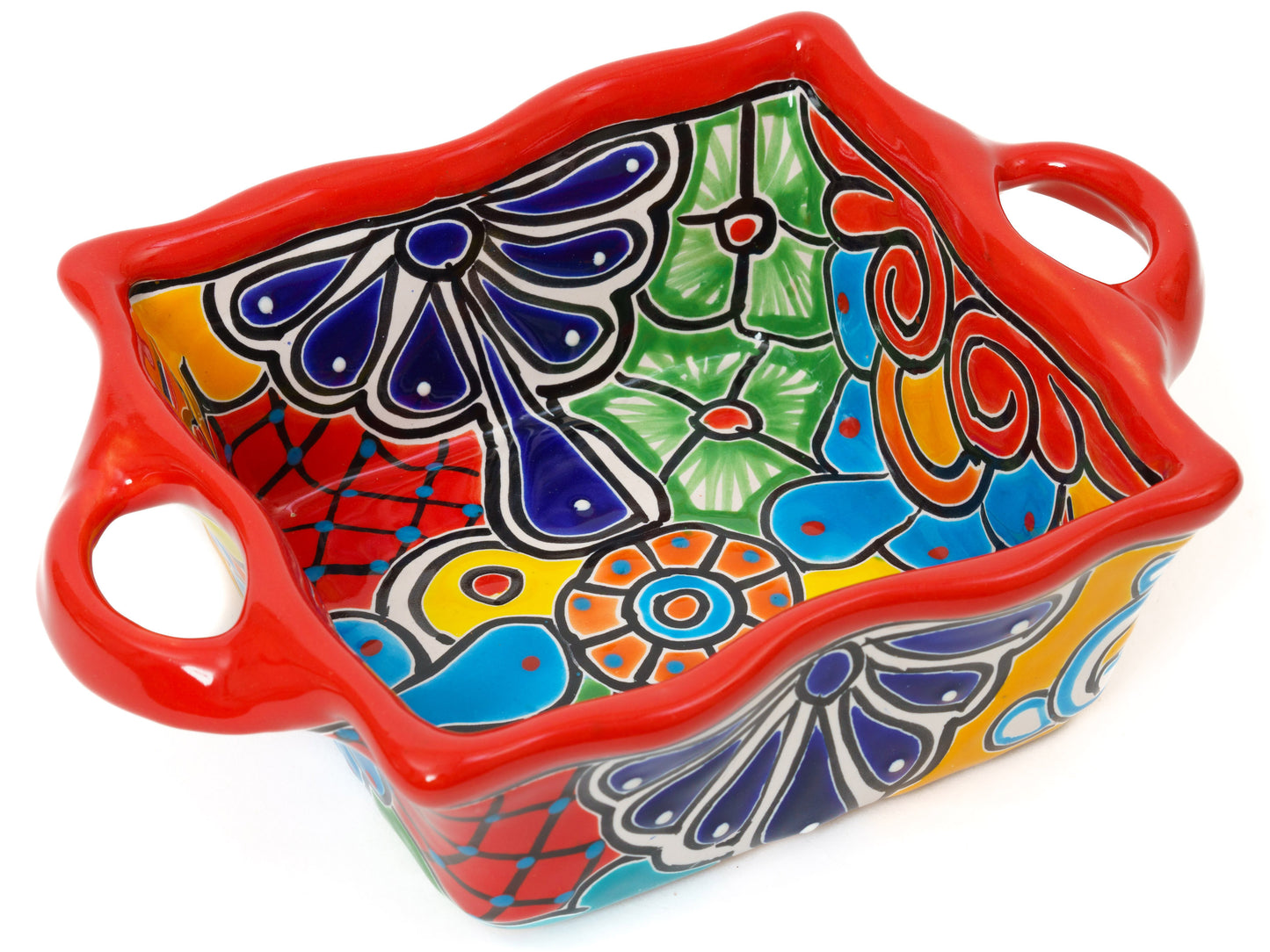 Scalloped Bowl - Red