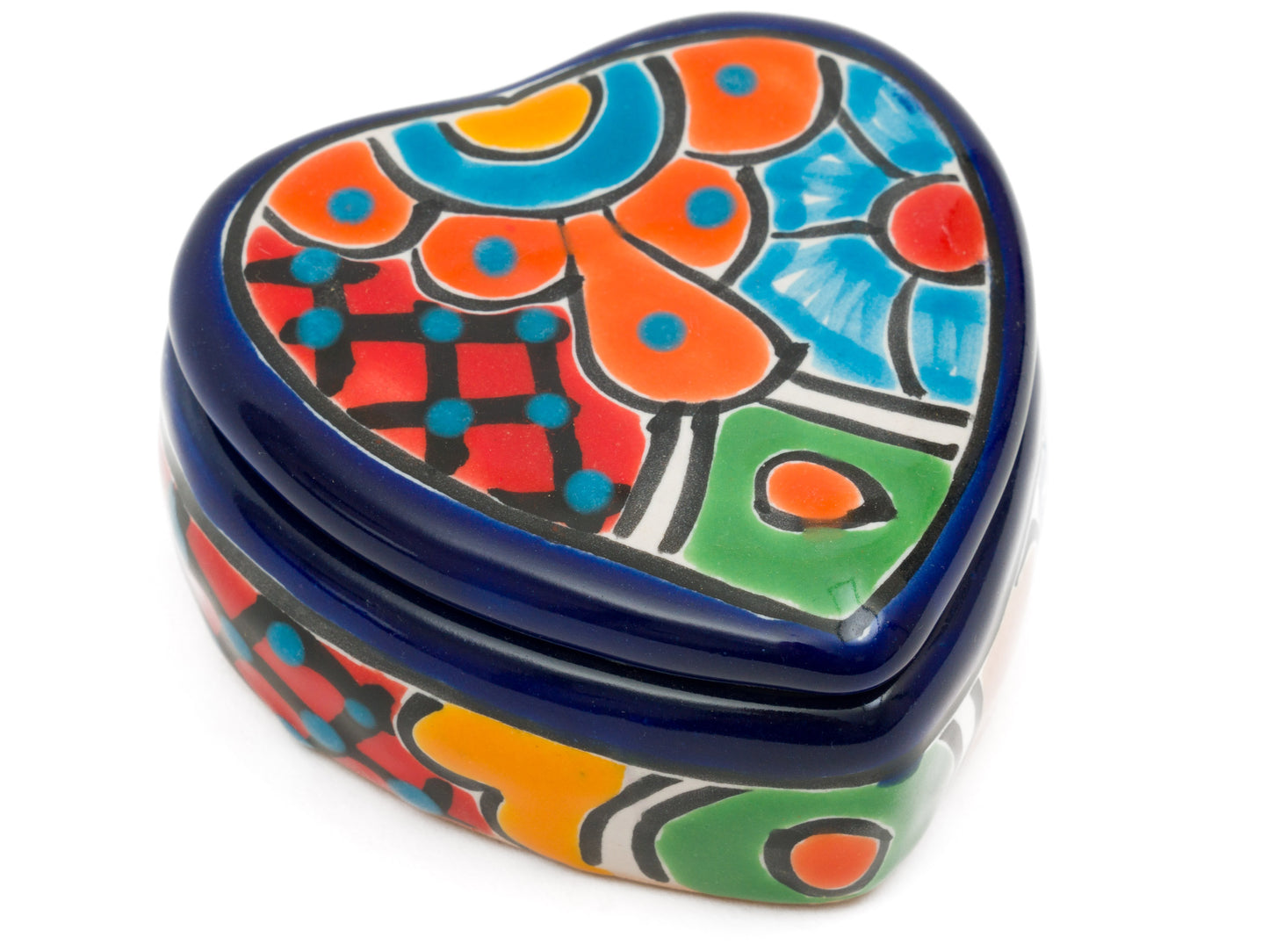 "Corazon" Heart Jewelry Box Cobalt