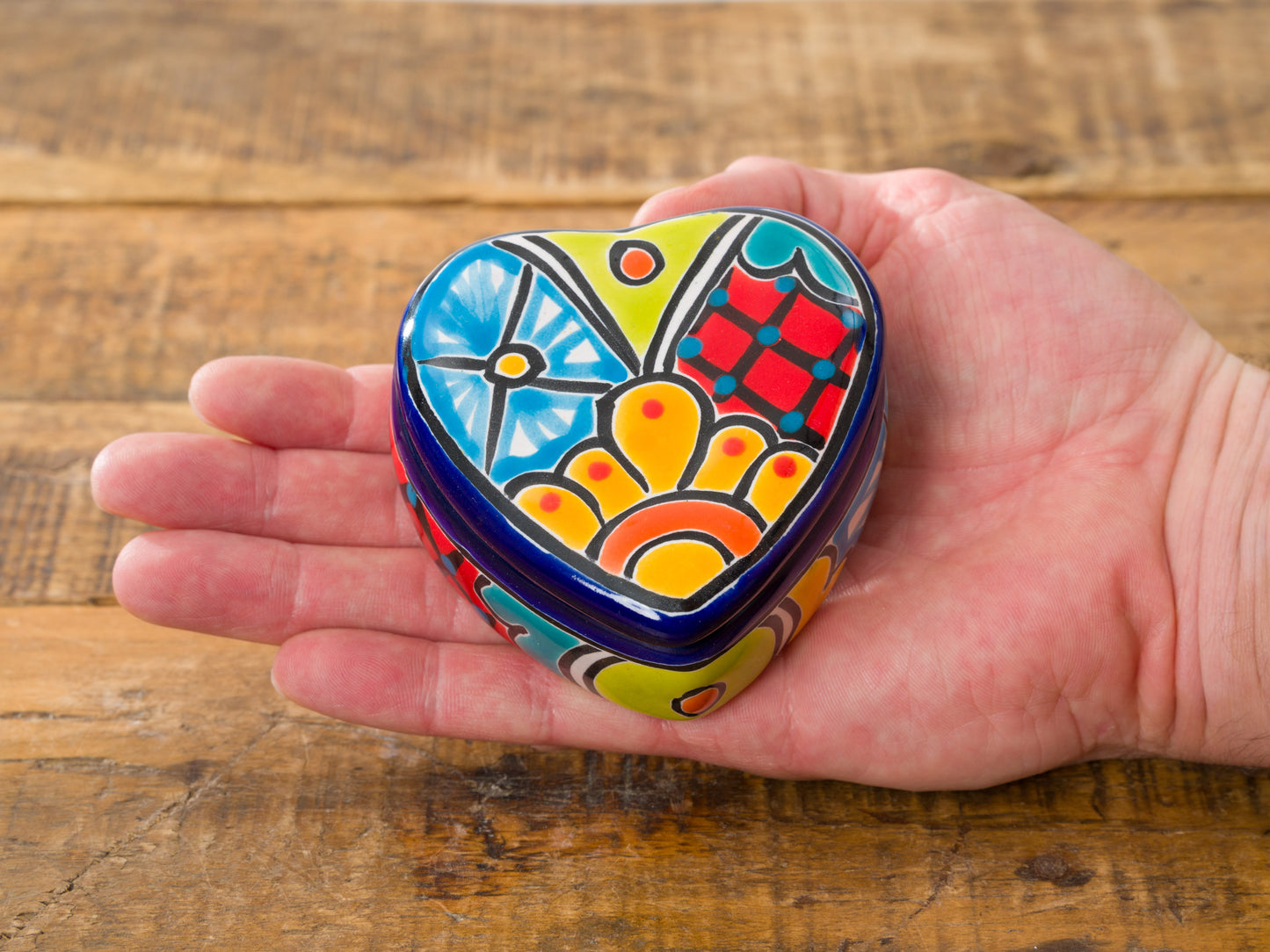 "Corazon" Heart Jewelry Box Cobalt