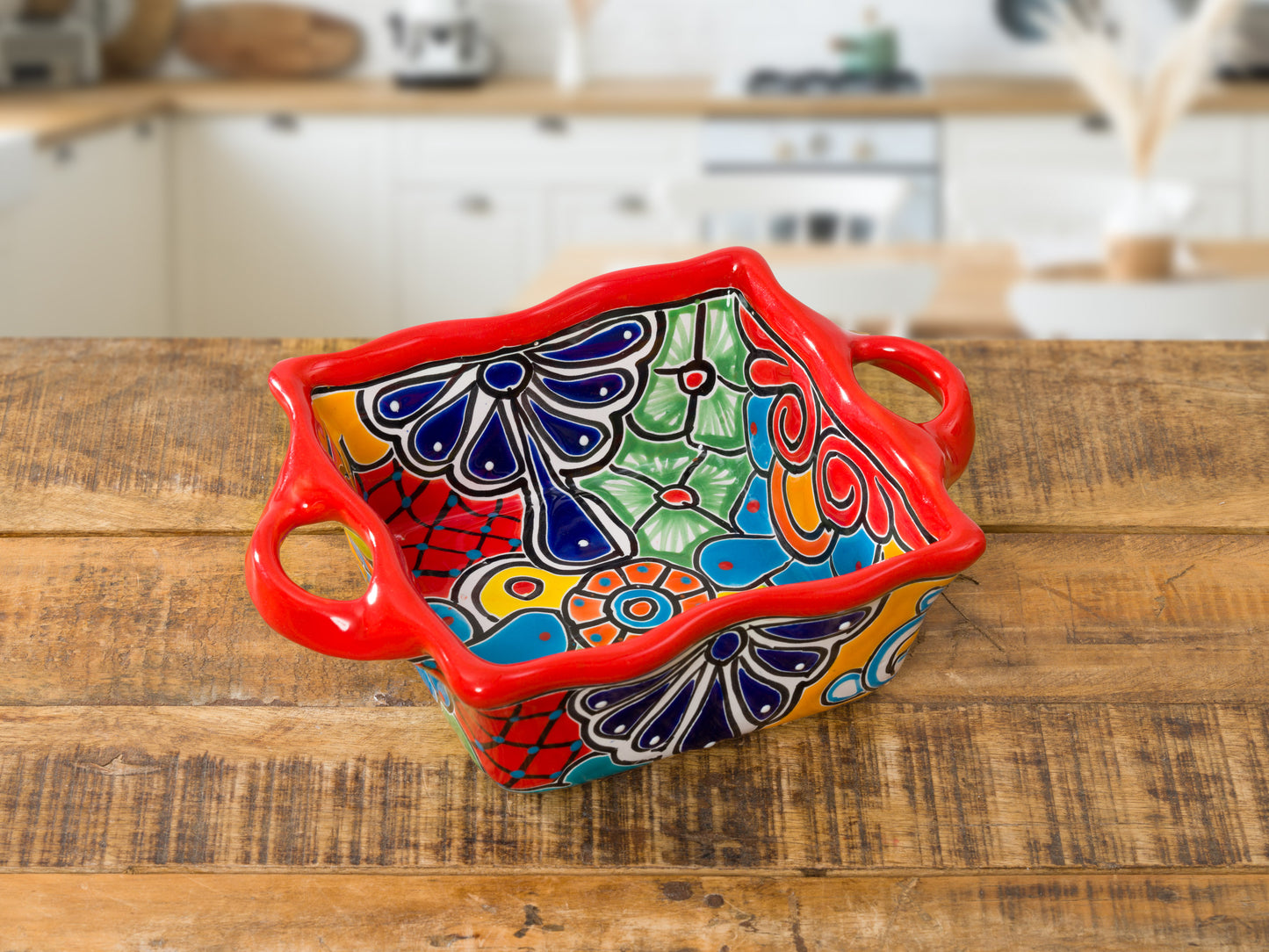 Scalloped Bowl - Red