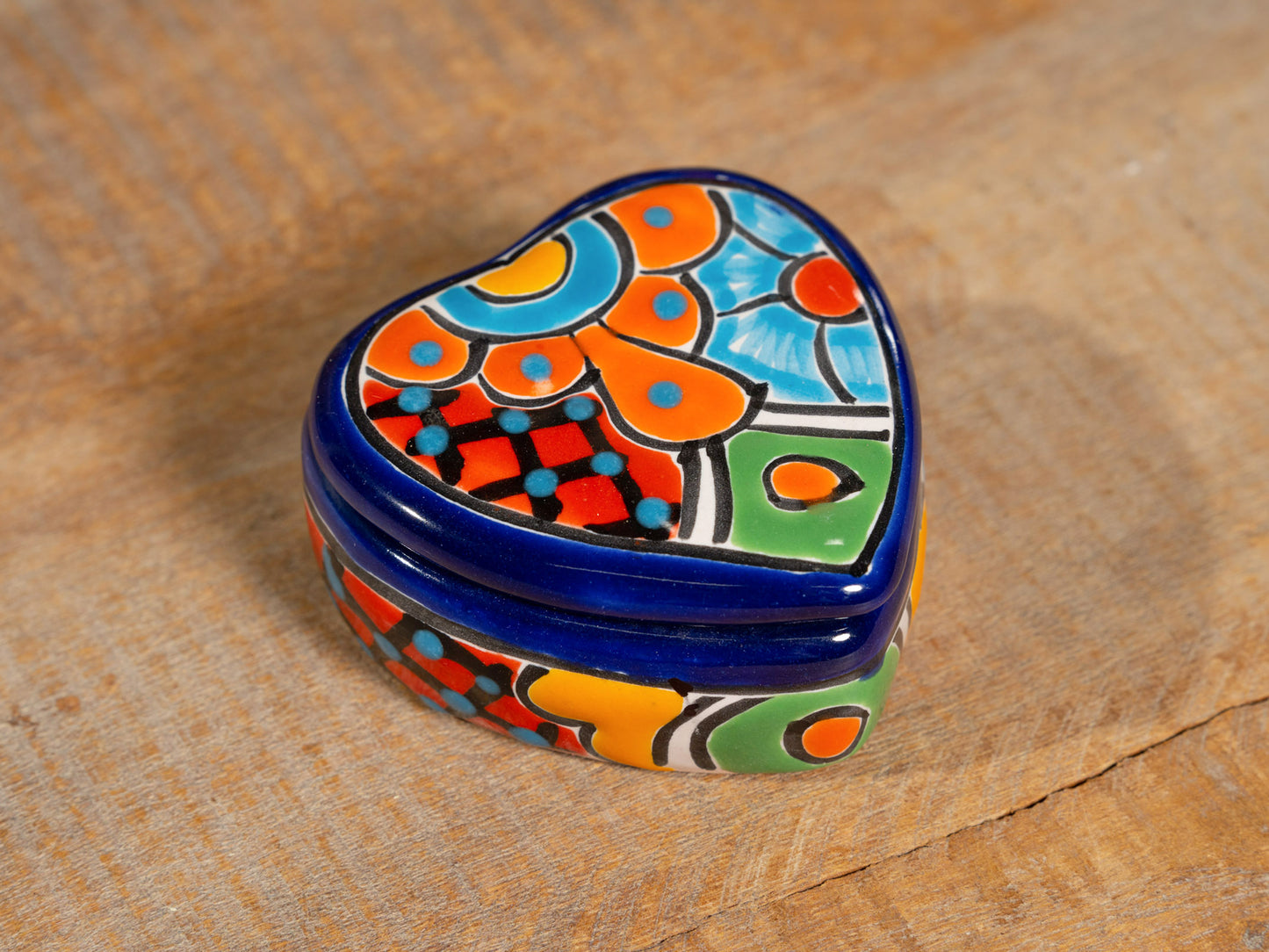 "Corazon" Heart Jewelry Box Cobalt