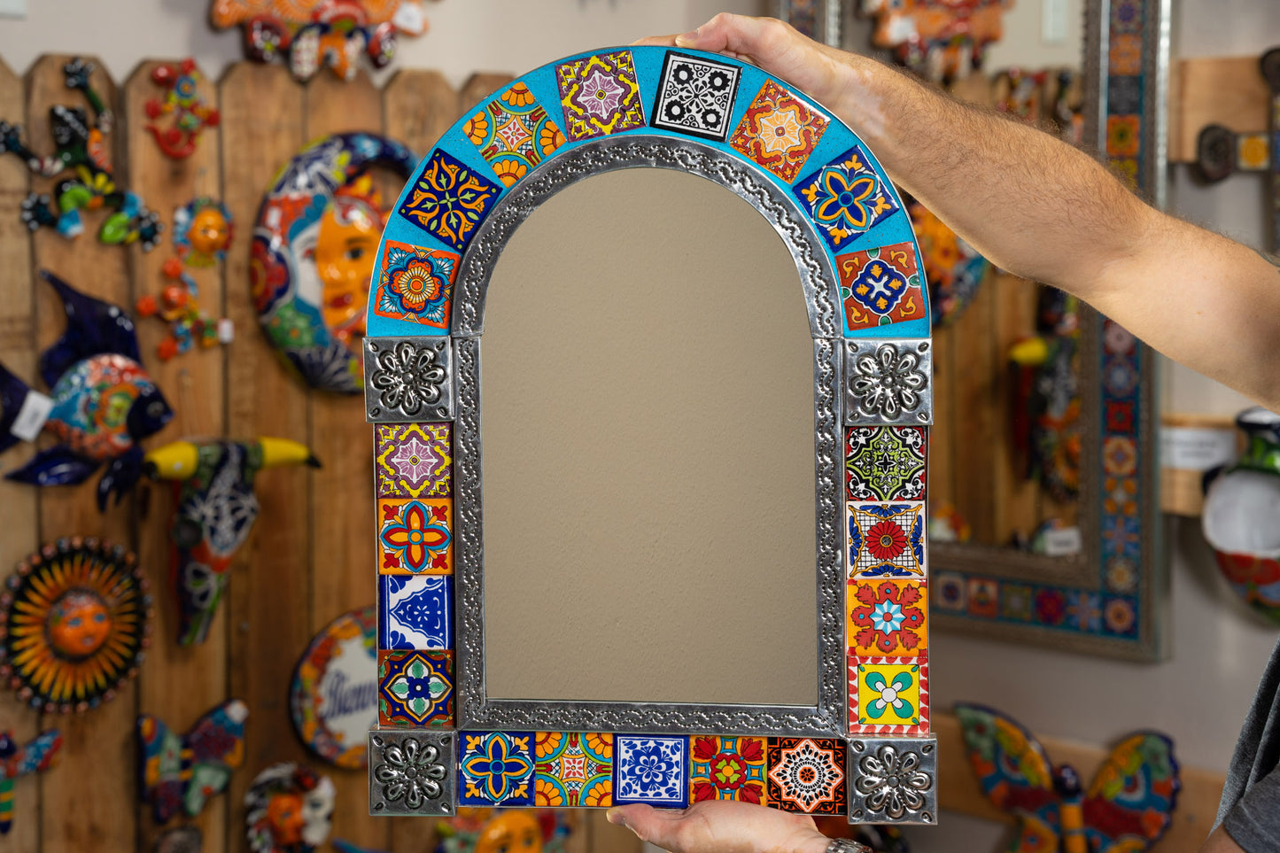 Talavera Tiles Arch Mirror