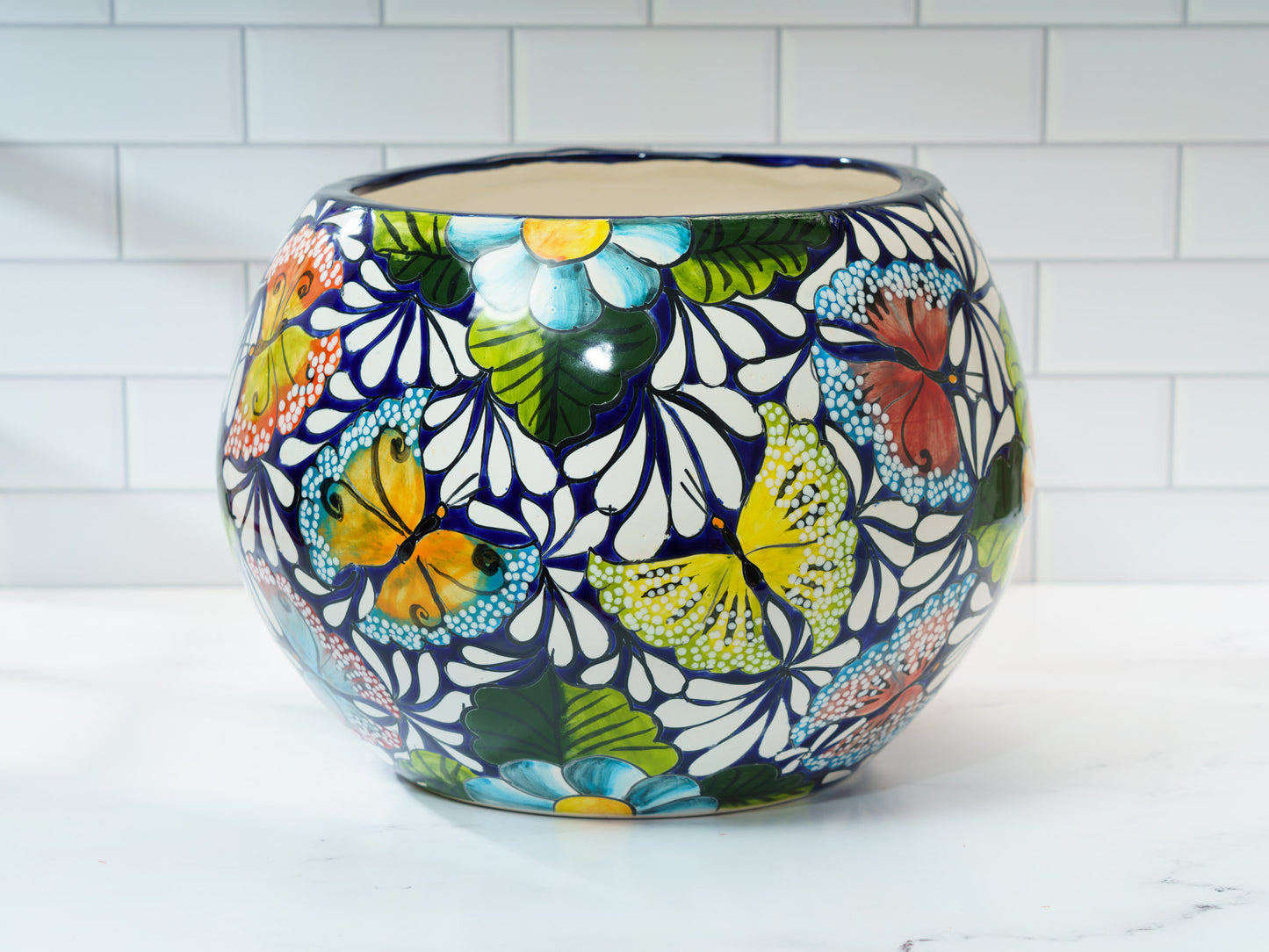 Ball Planter - Extra Large - Midnight Butterflies