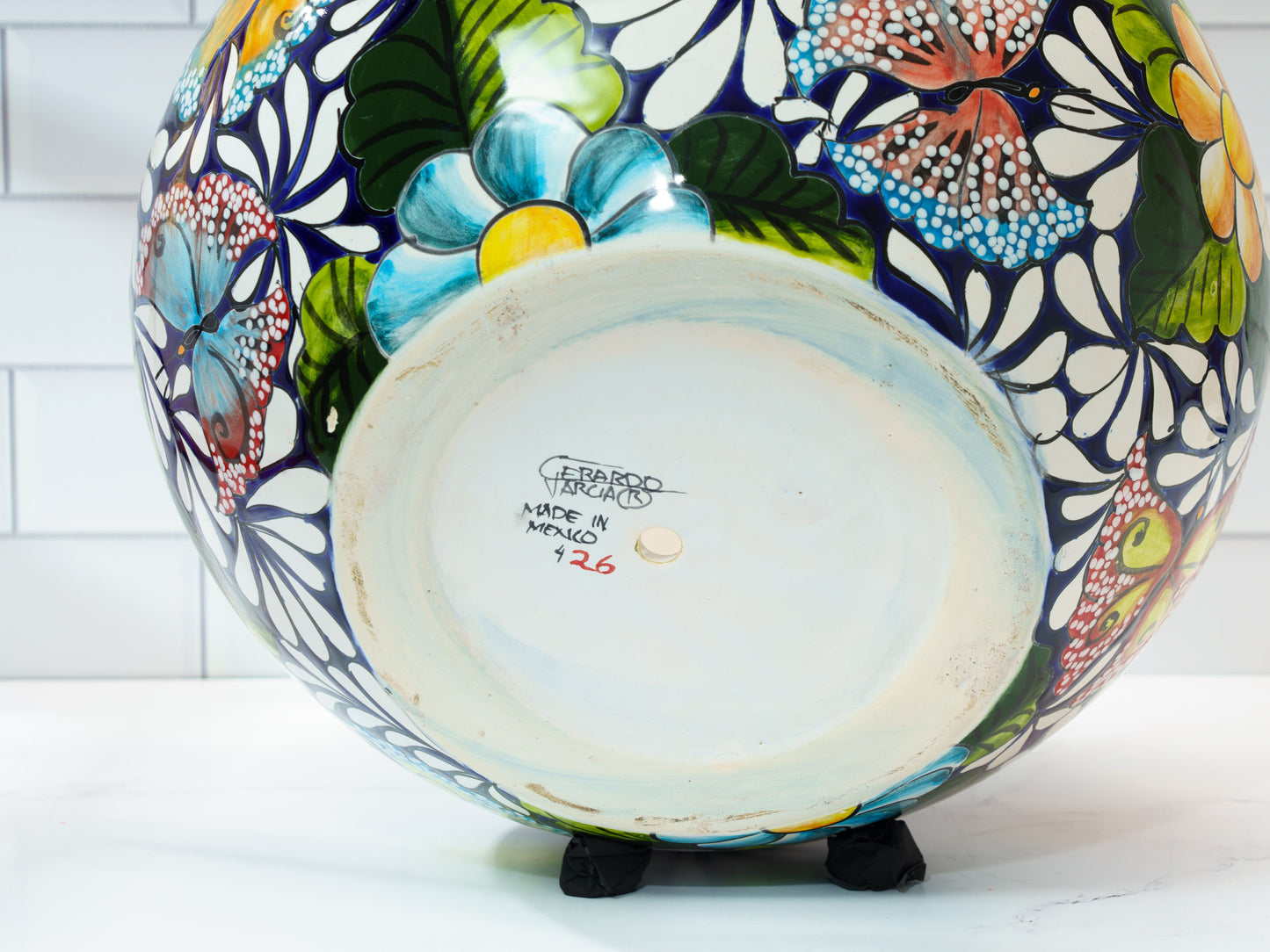 Ball Planter - Extra Large - Midnight Butterflies