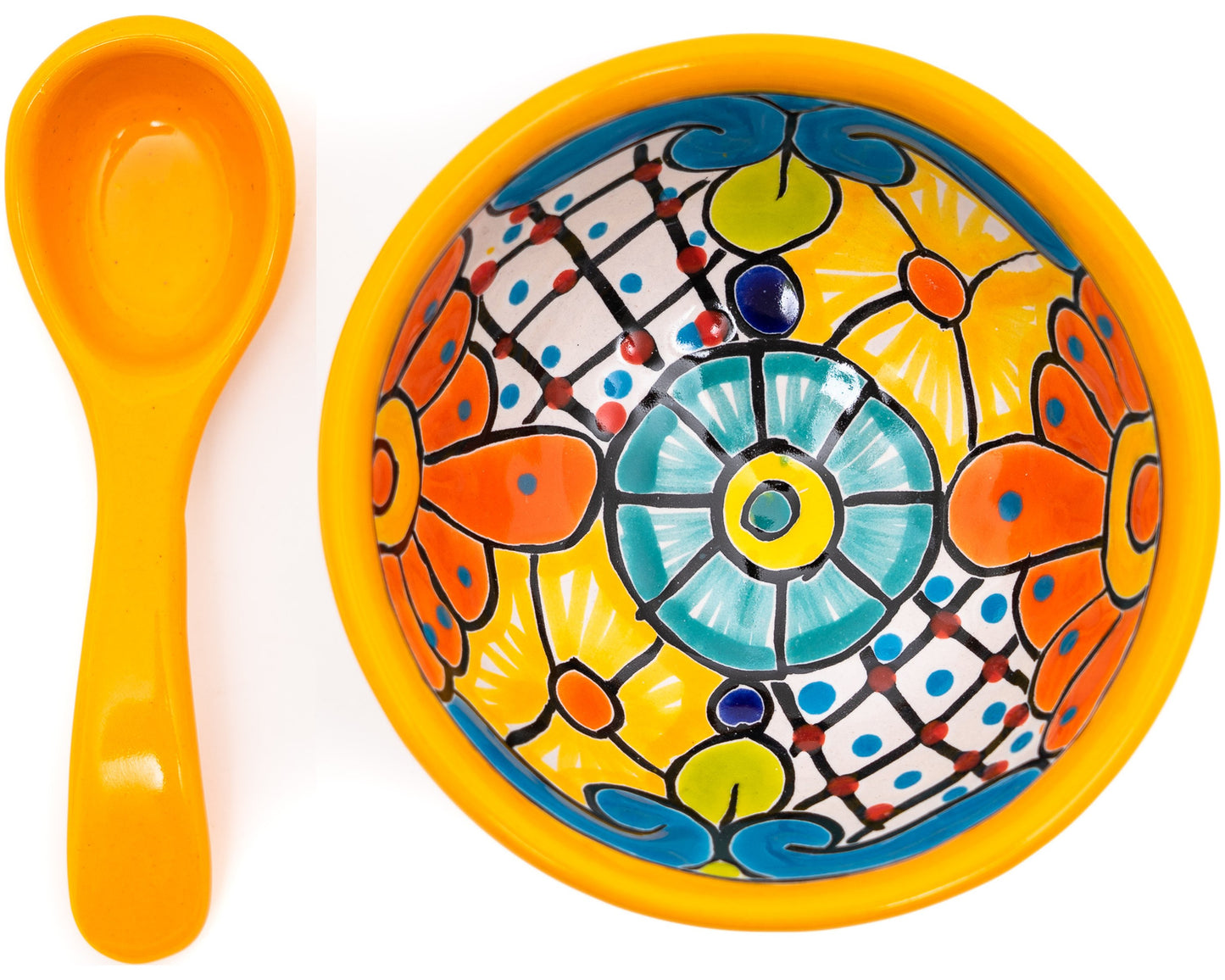 Salsa Bowl & Spoon Marigold