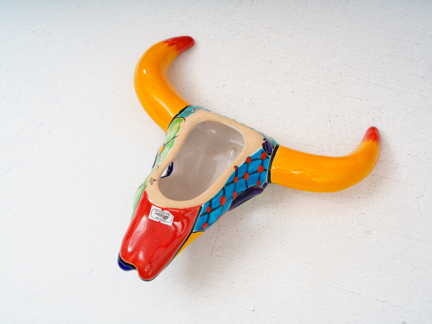 Bull Skull - Wall Art - Medium - Marigold Horns