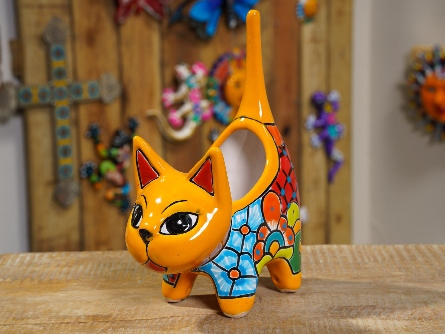 Cat Planter Medium Marigold