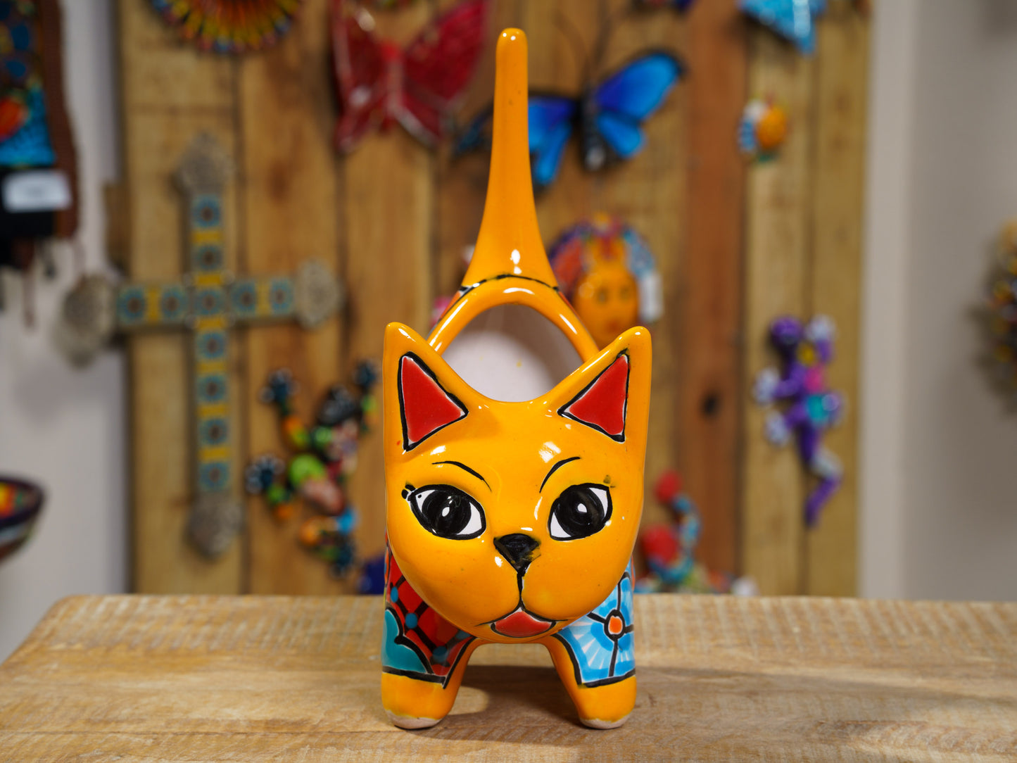 Cat Planter Medium Marigold