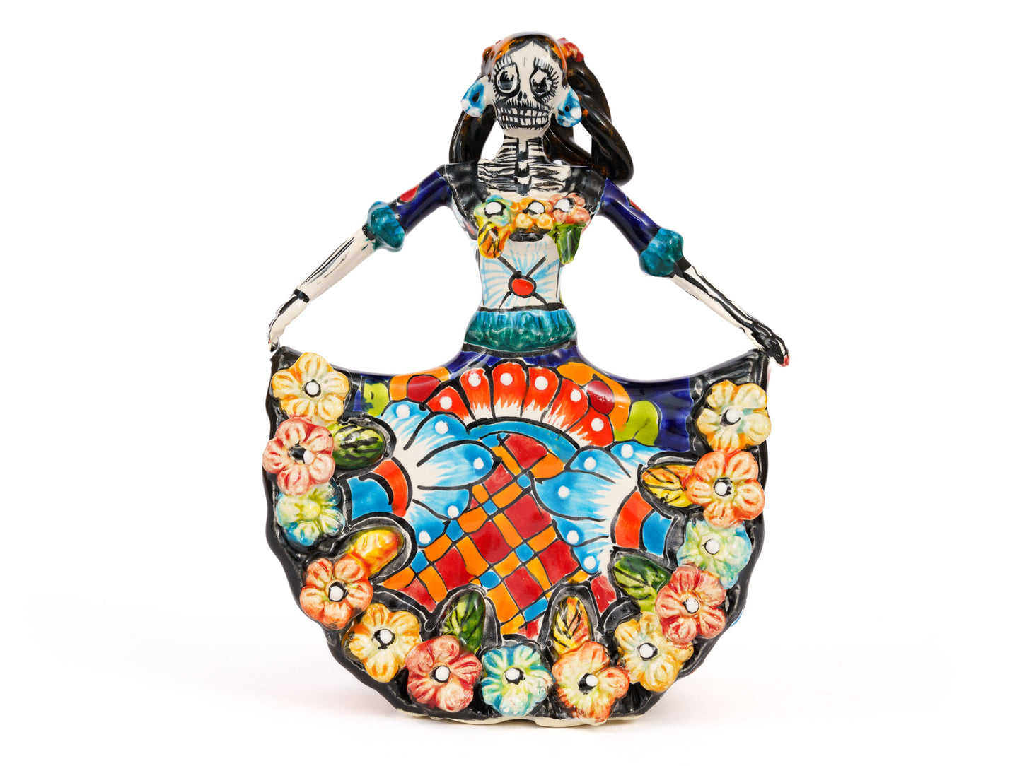 Catrina Figurine - Ballerina - Mini - Traditional Orange