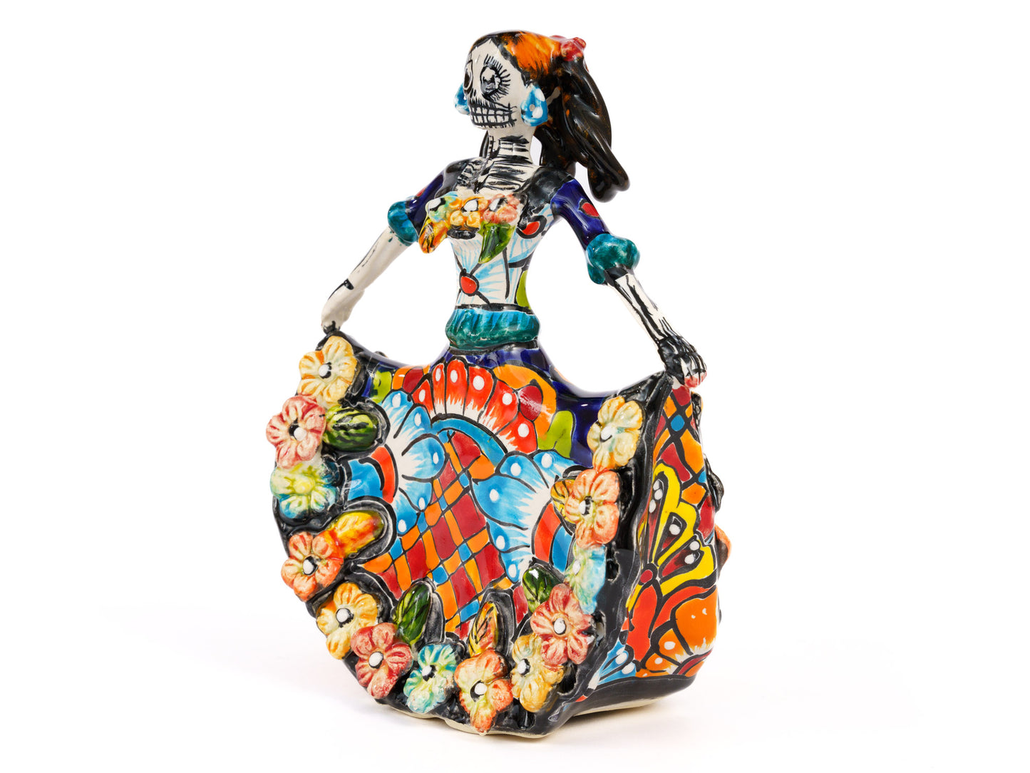Catrina Figurine - Ballerina - Mini - Traditional Orange