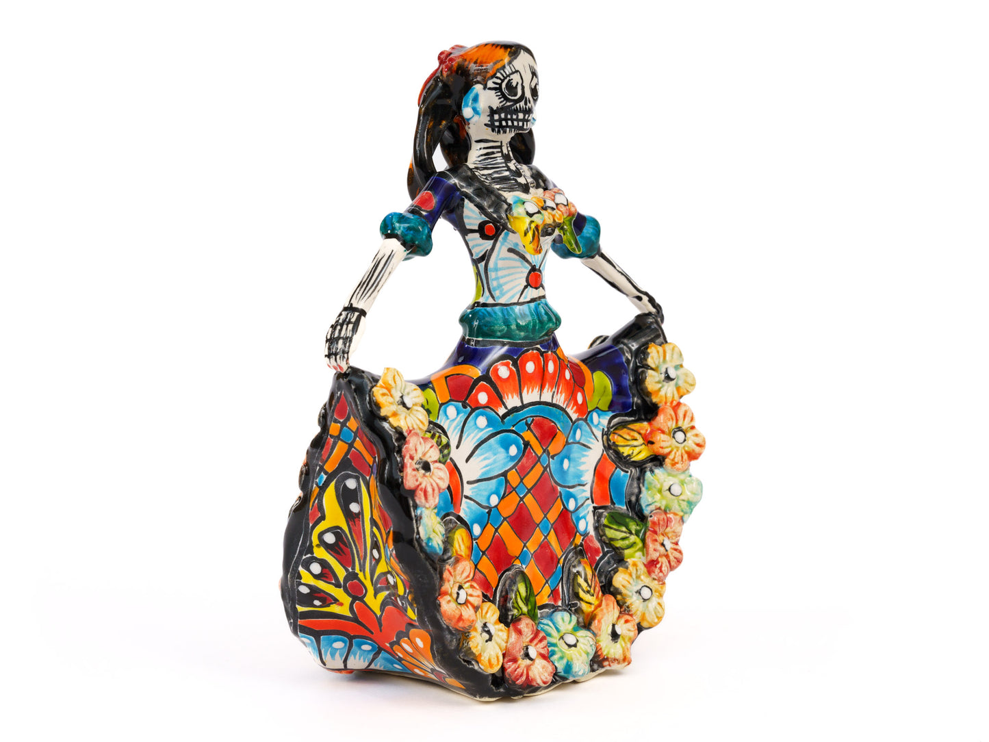 Catrina Figurine - Ballerina - Mini - Traditional Orange