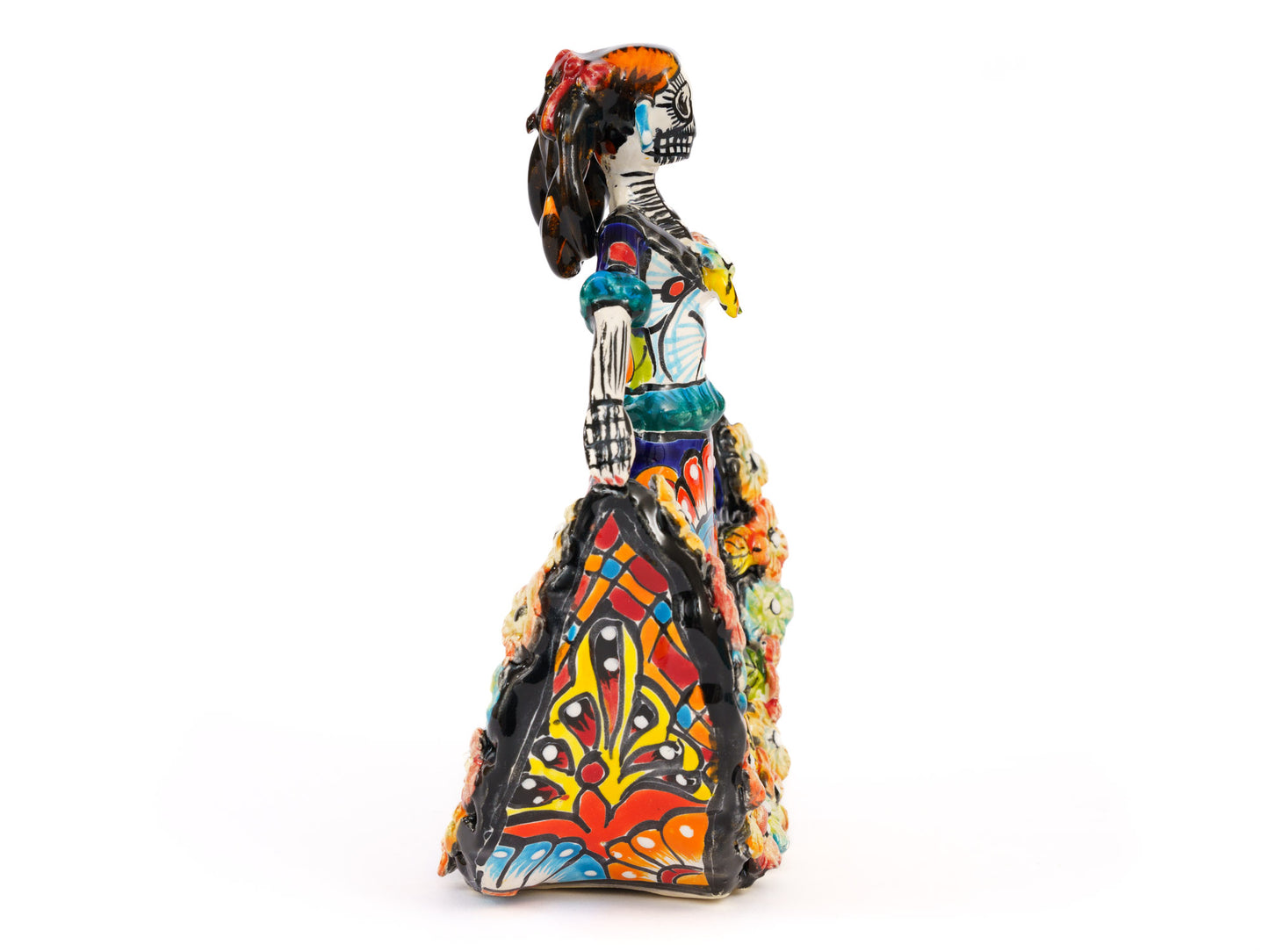 Catrina Figurine - Ballerina - Mini - Traditional Orange