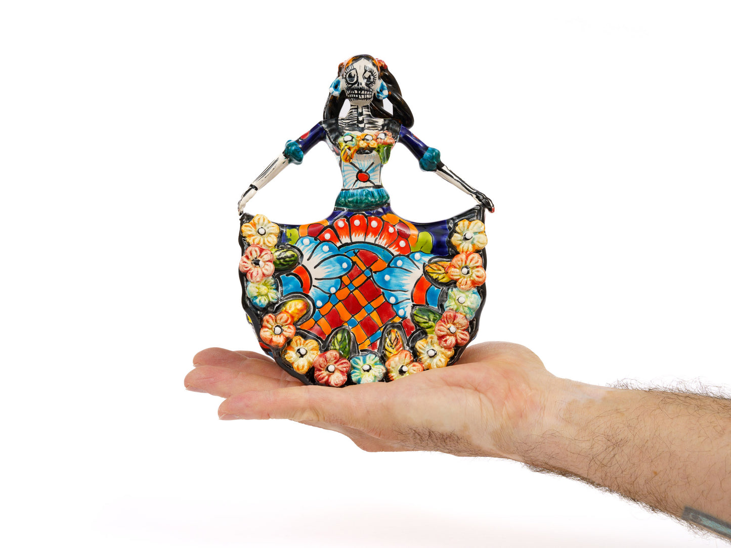 Catrina Figurine - Ballerina - Mini - Traditional Orange