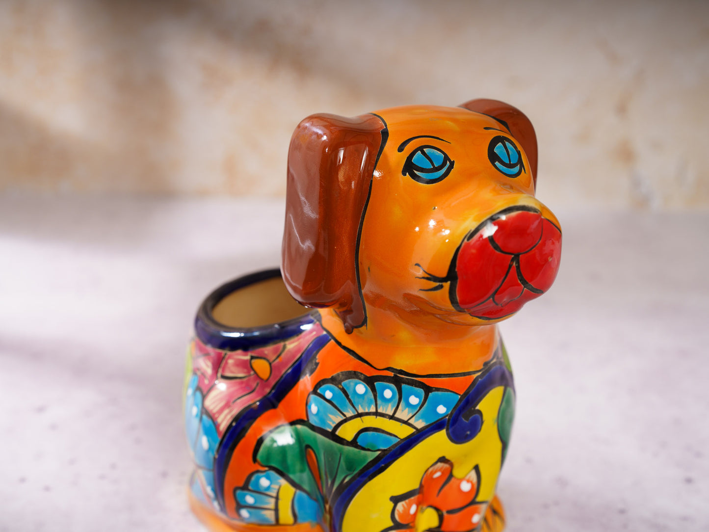 Dog Planter - Medium - Orange