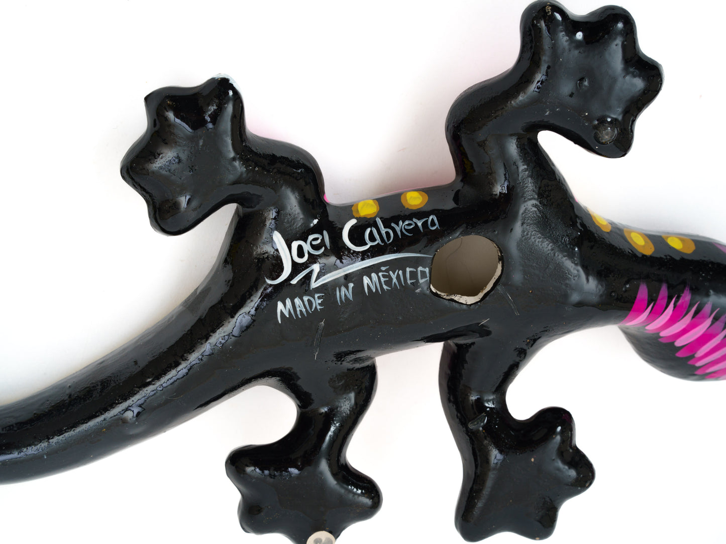Set Of 3 Medium Climbing Geckos Wall Art Set Black