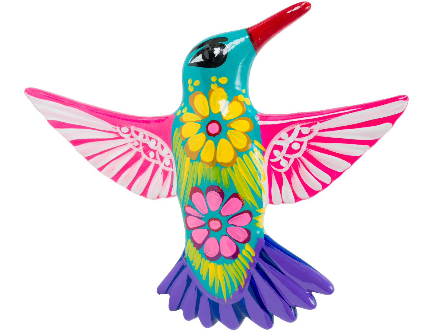 Set Of 3 Hummingbirds Wall Art - Turquoise