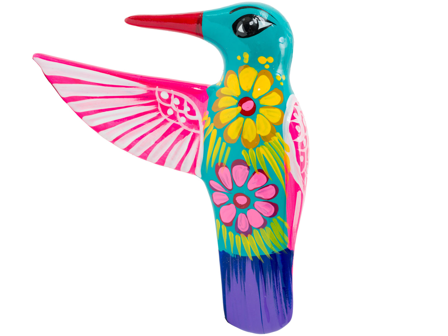 Set Of 3 Hummingbirds Wall Art - Turquoise