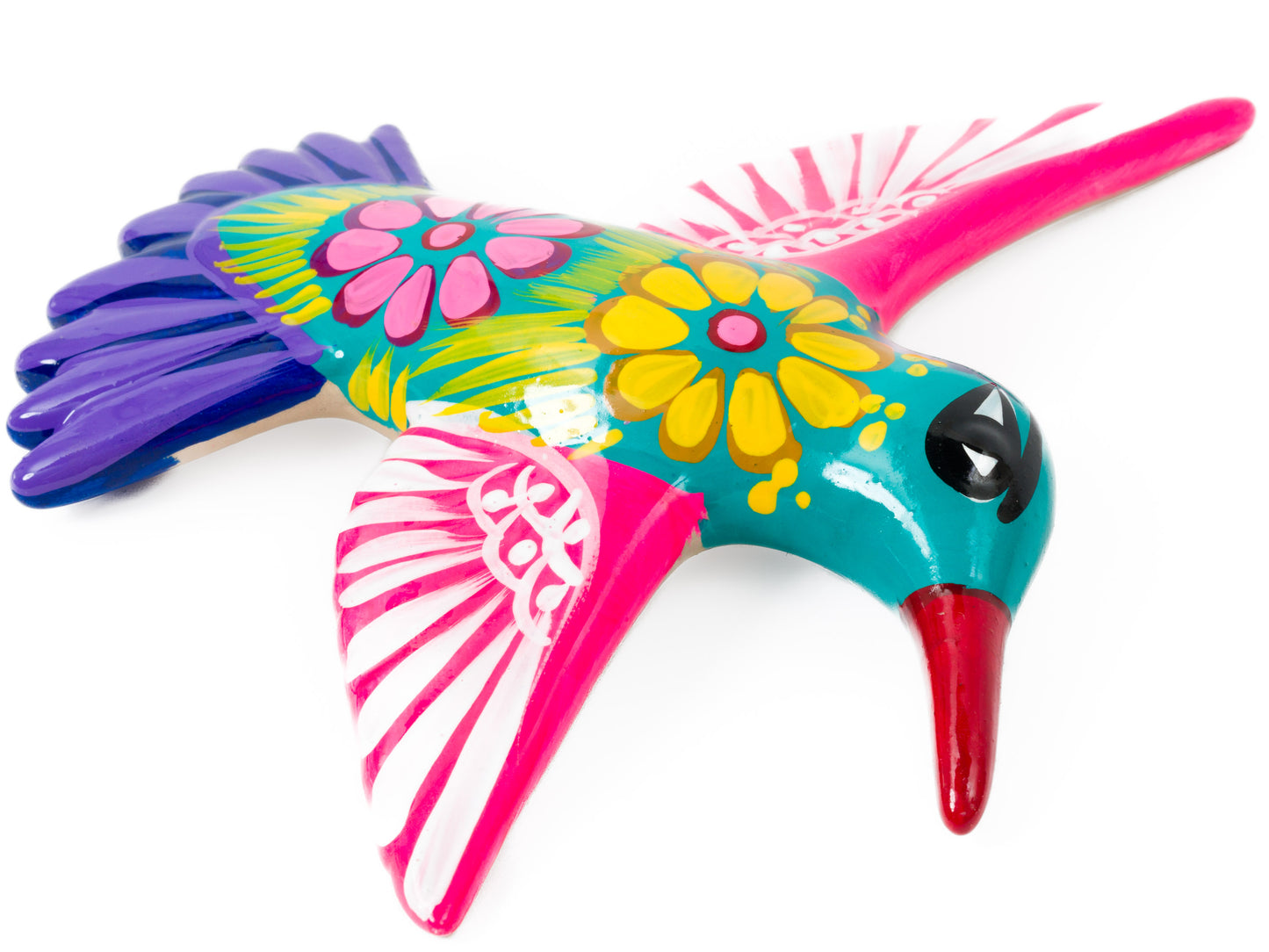 Set Of 3 Hummingbirds Wall Art - Turquoise
