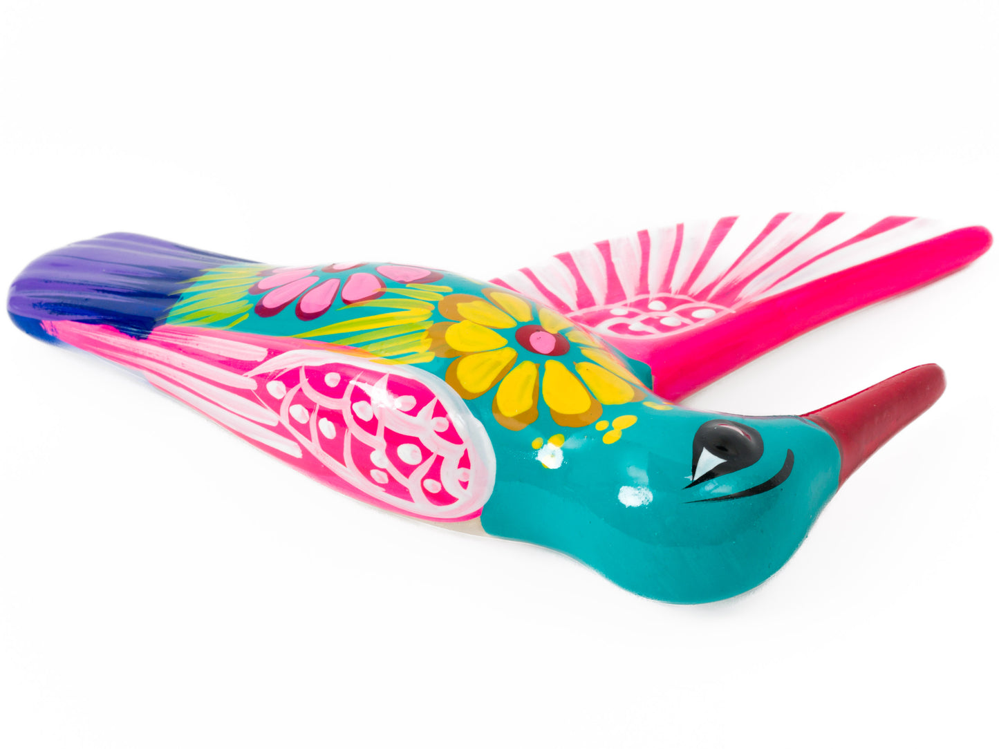 Set Of 3 Hummingbirds Wall Art - Turquoise