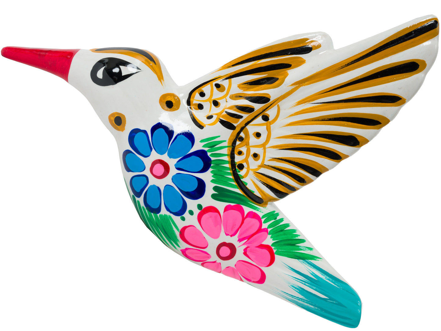 Set Of 3 Hummingbirds Wall Art White