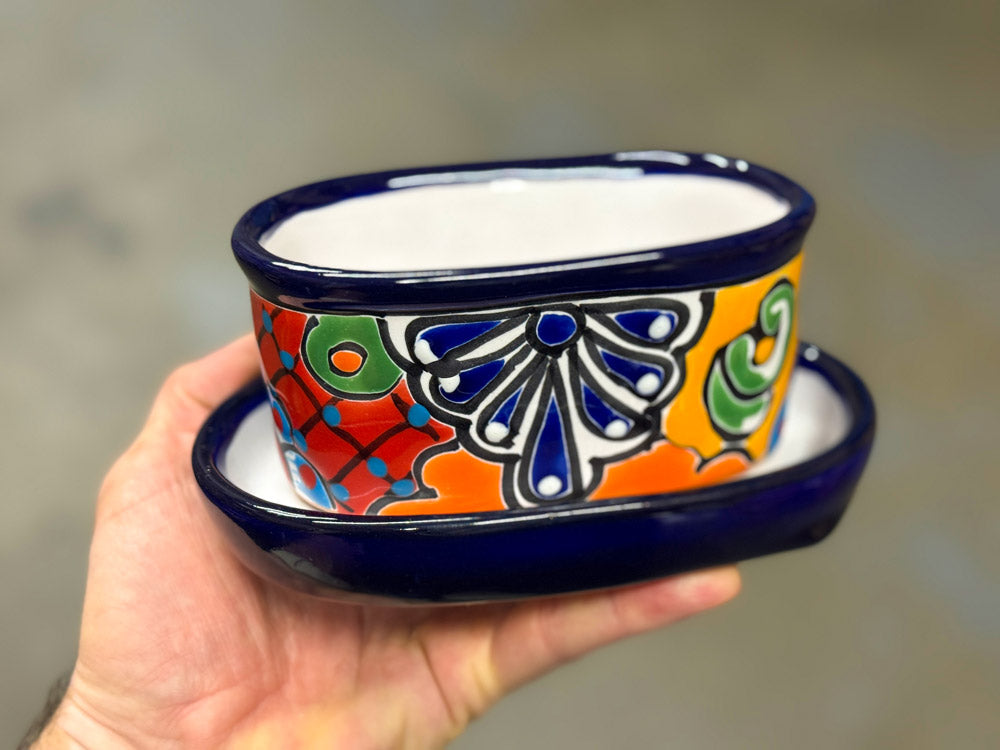 Saucer - Mini Oval - Cobalt - Saucer Only
