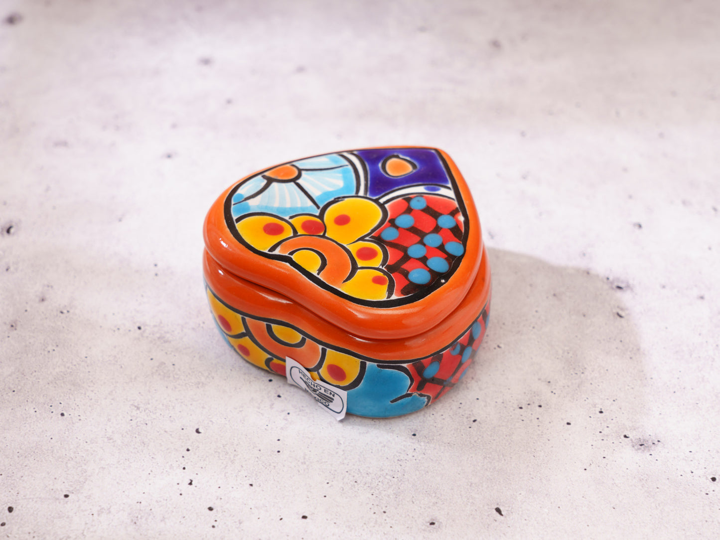 "Corazon" Heart Jewelry Box Orange