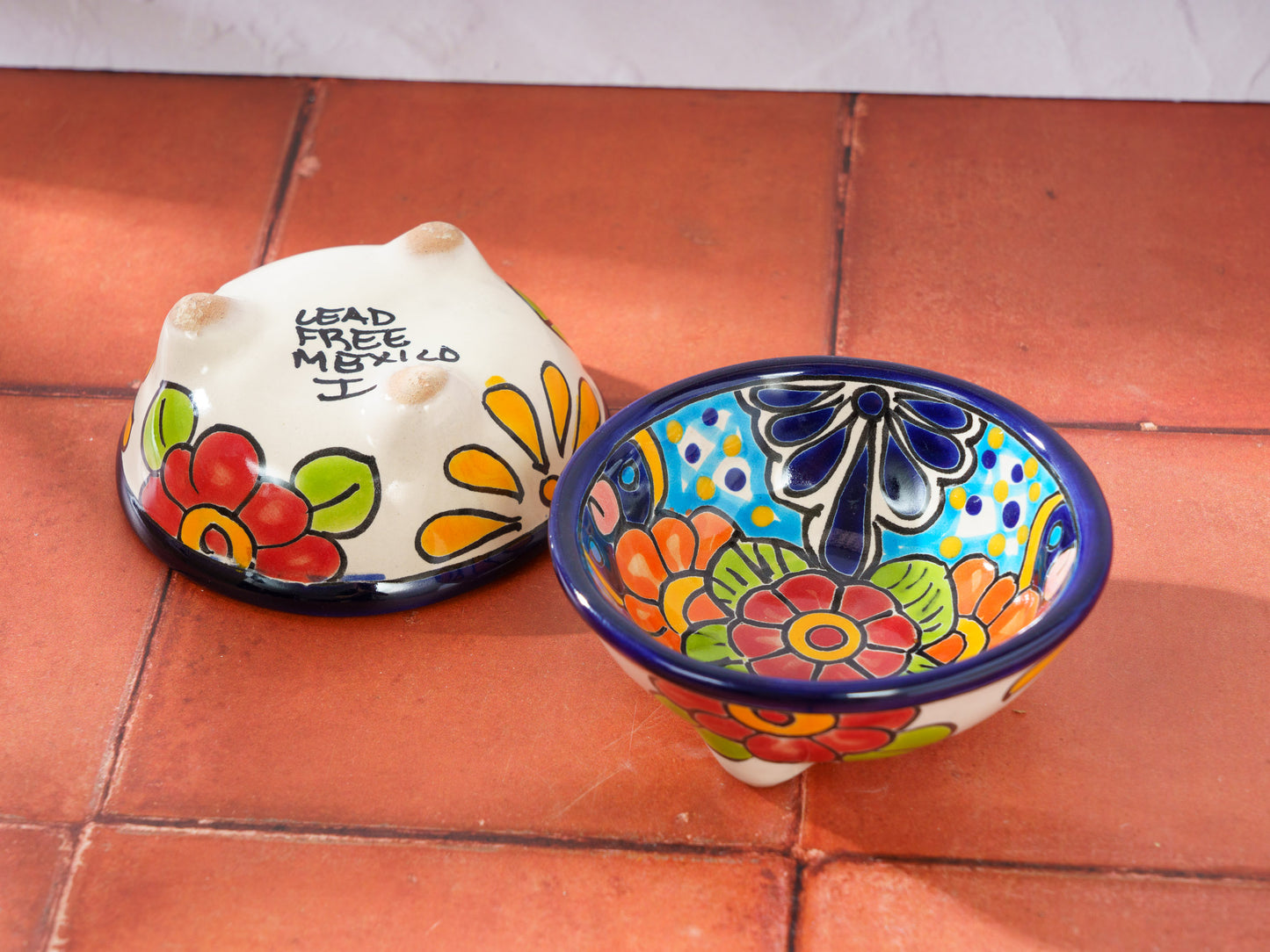 Molcajete Mini Salsa Condiment Bowls - Cobalt (2PC)