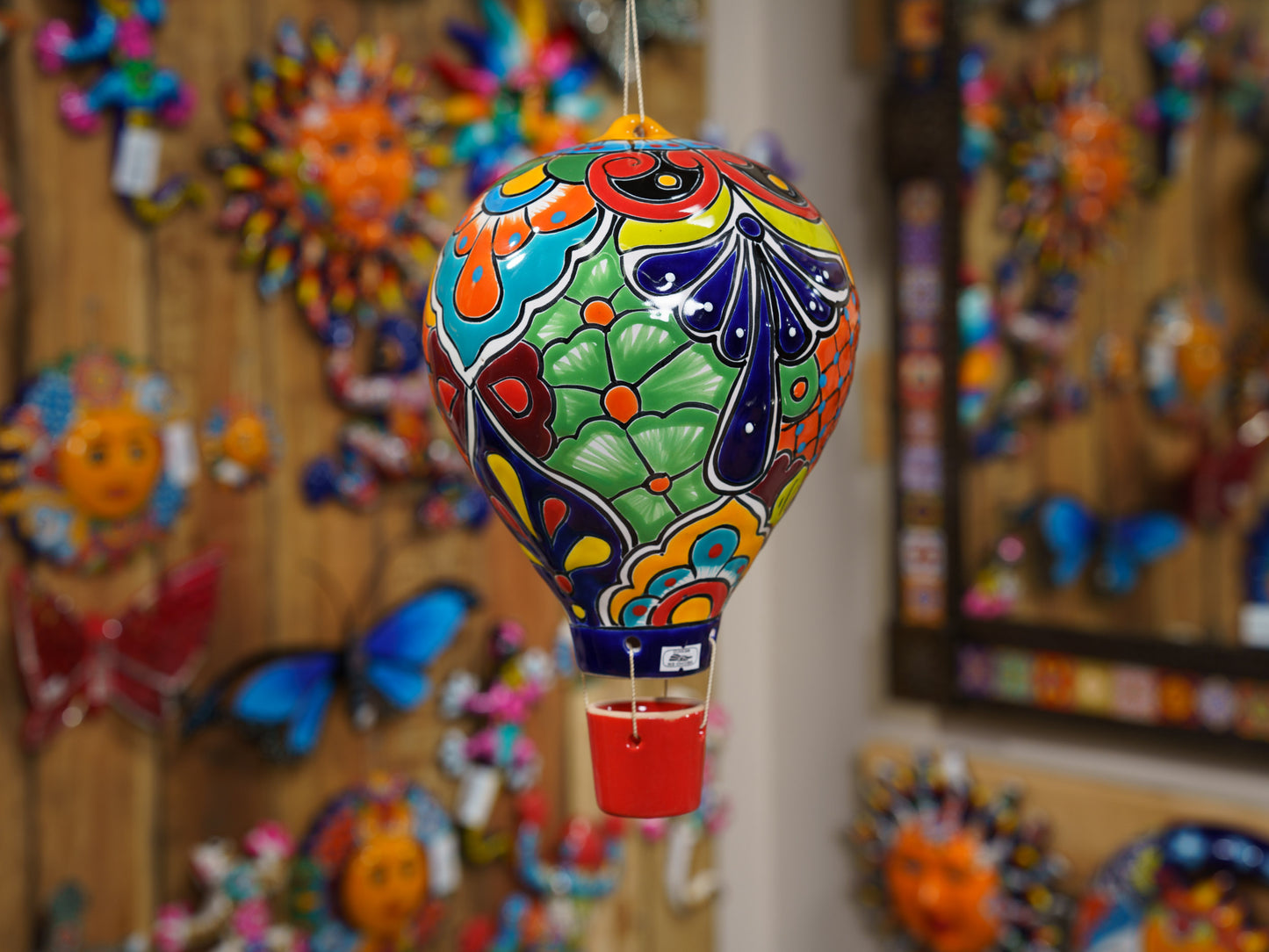 Hanging Hot Air Balloon - Large Red
