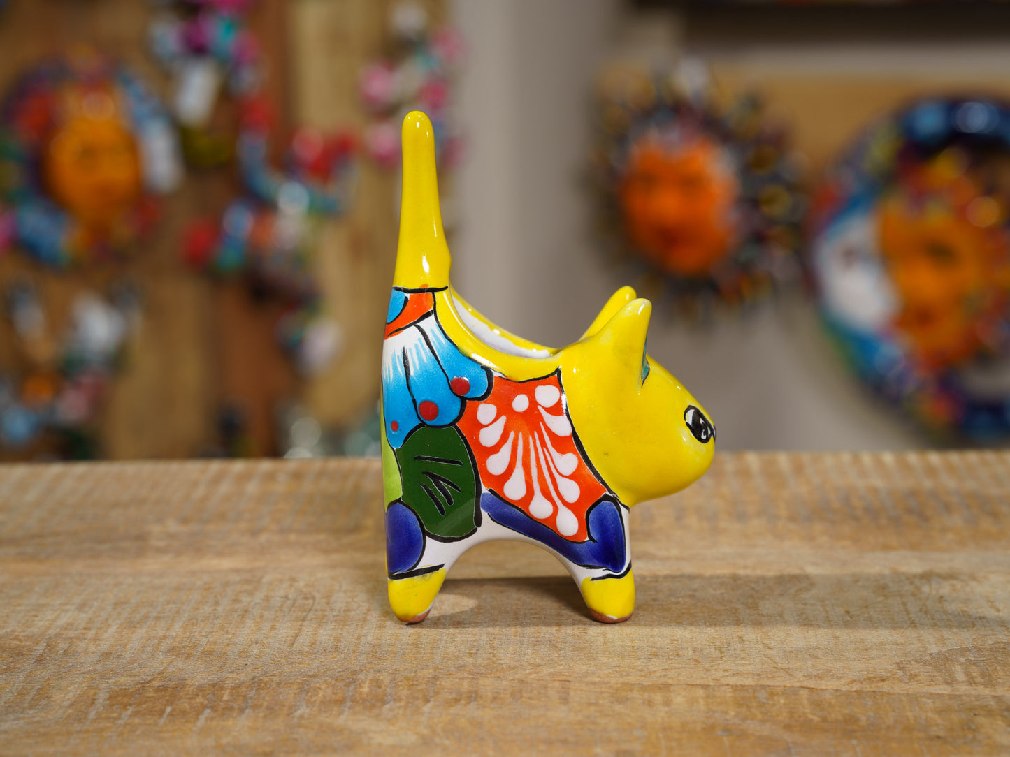 Mini Cat Succulent Planter Yellow