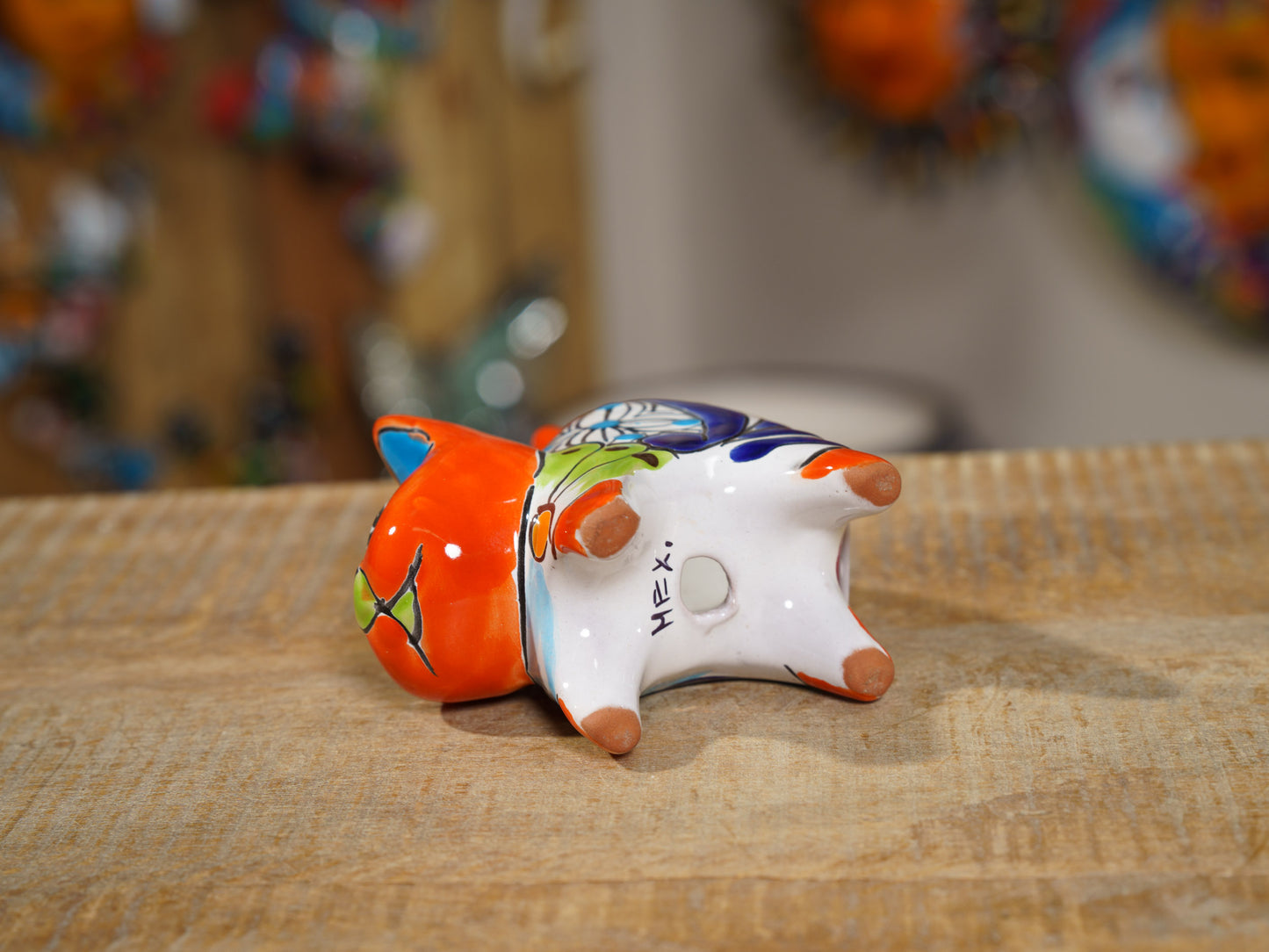 Mini Cat Succulent Planter Orange