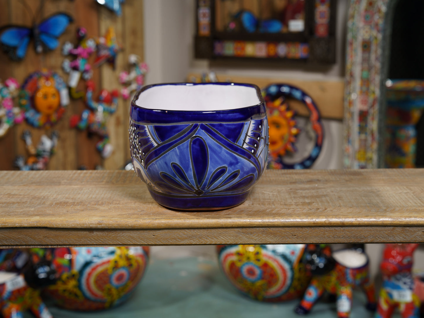 Oval Planter - Large - Cobalt White