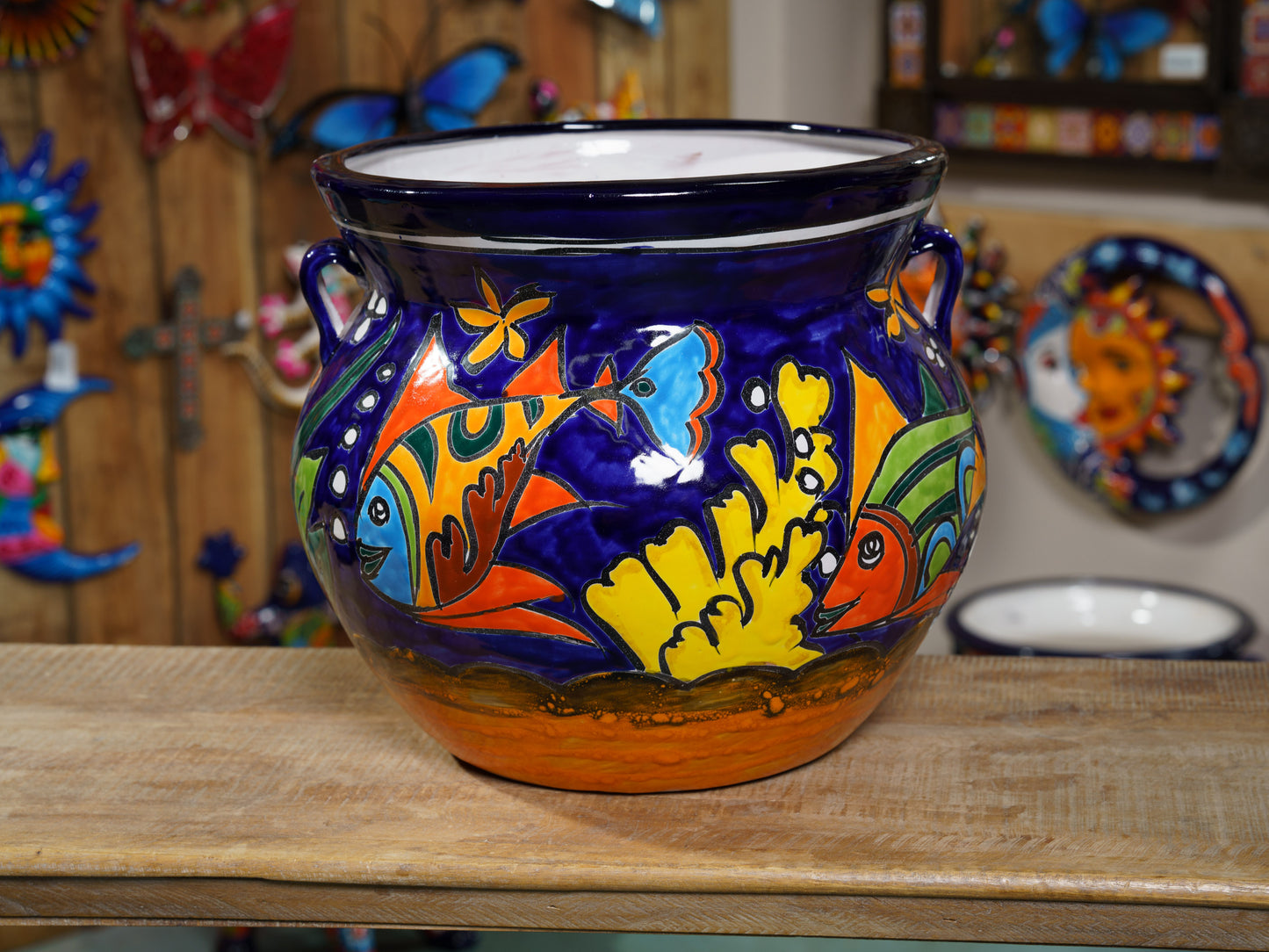 Michoacana Planter Extra Large Underwater Scene