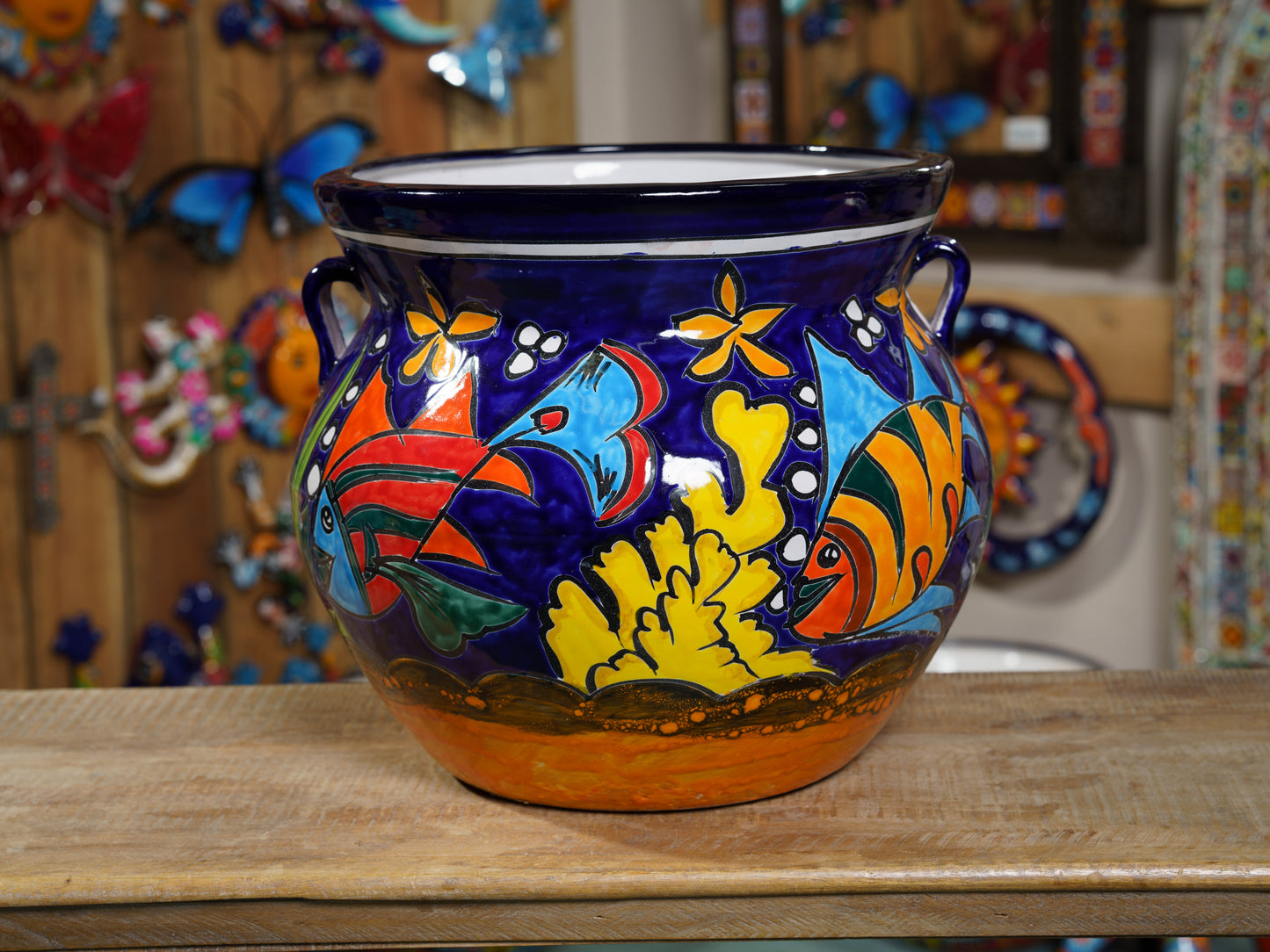 Michoacana Planter Extra Large Underwater Scene