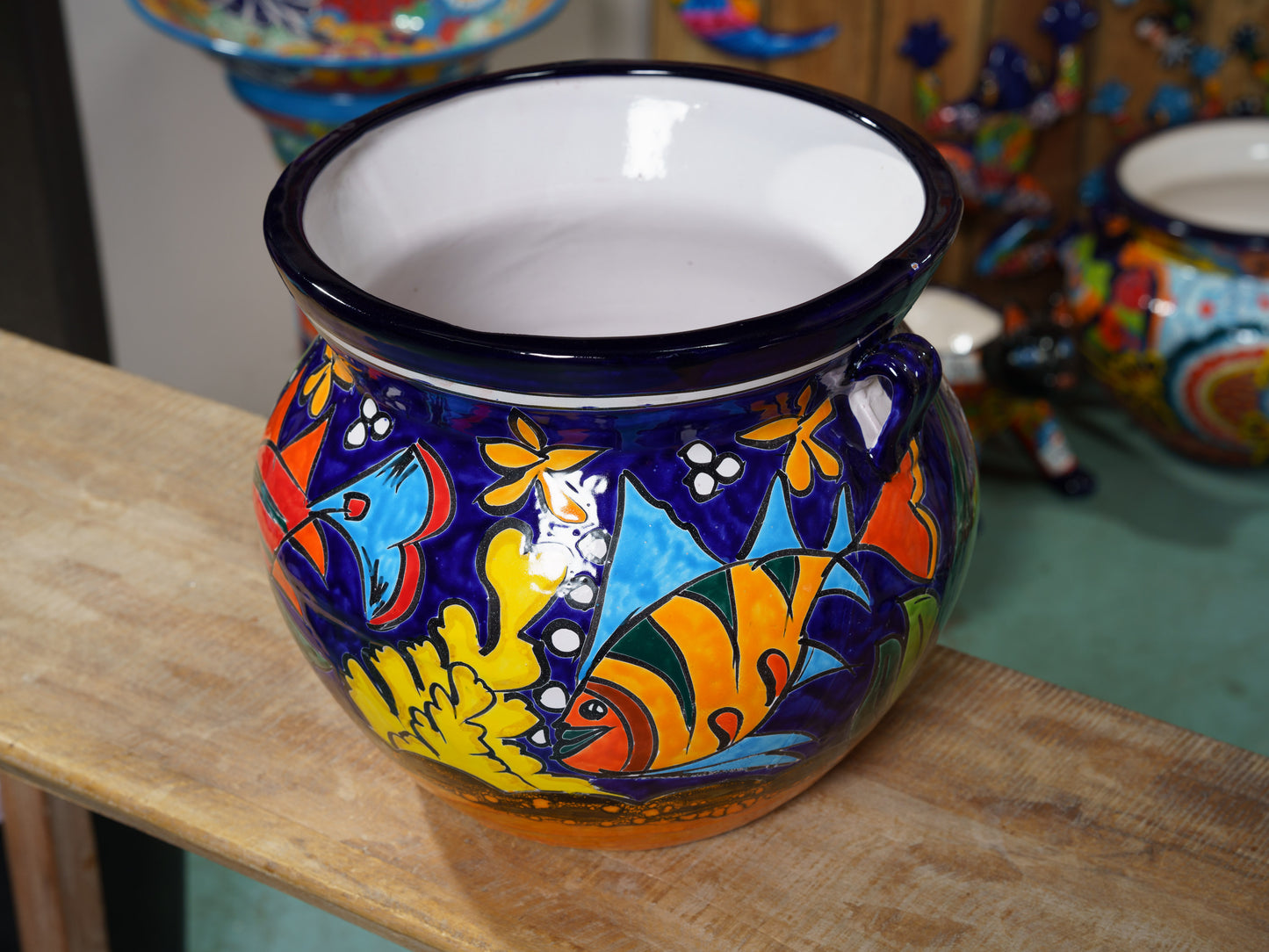 Michoacana Planter Extra Large Underwater Scene