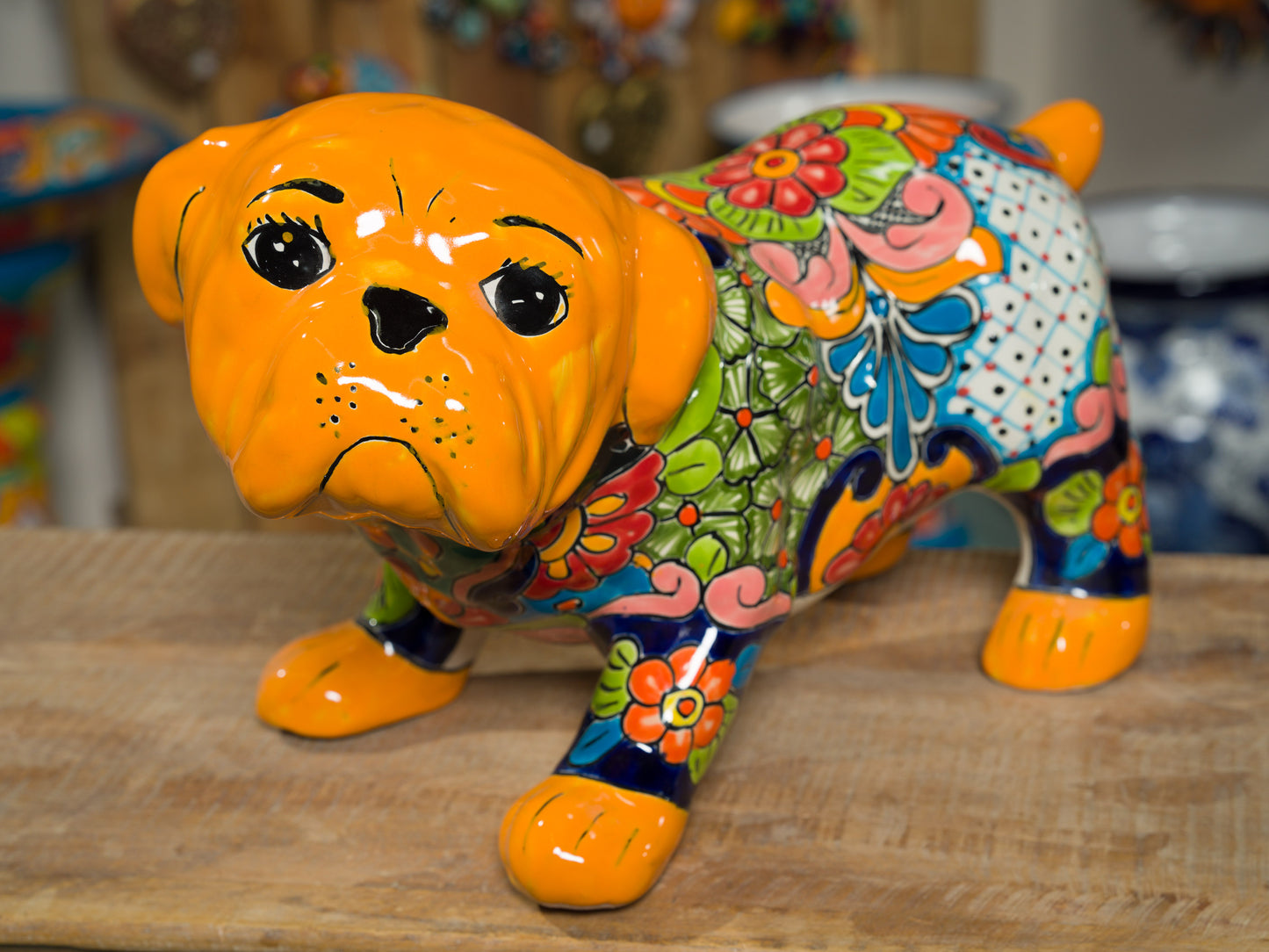 Bulldog Large Statue - Marigold