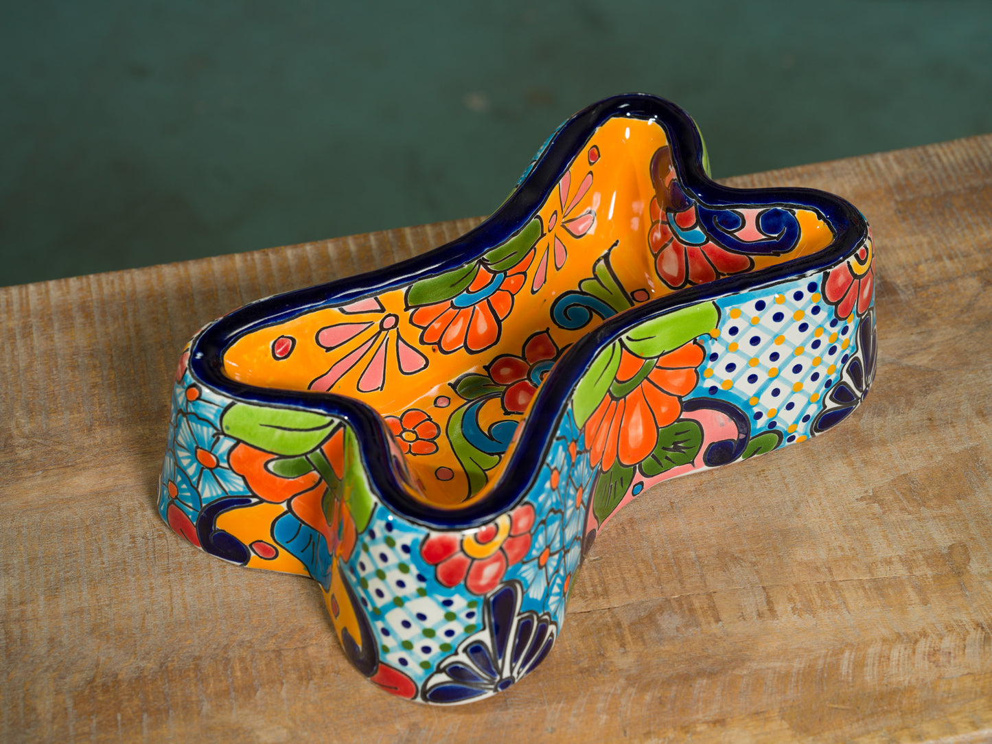 Bone Shaped Large Dog Bowl