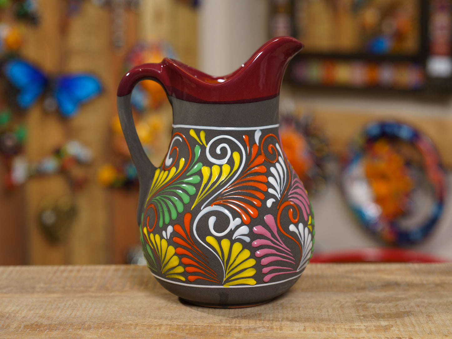 "Engobe" Large Beverage Pitcher