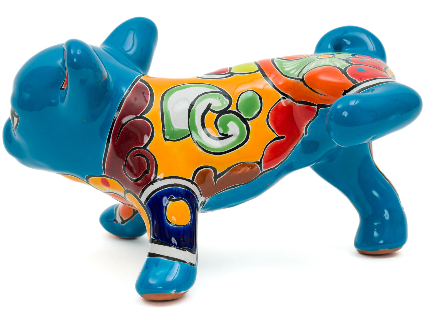 Peeing Chihuahua Puppy Statue - Turquoise