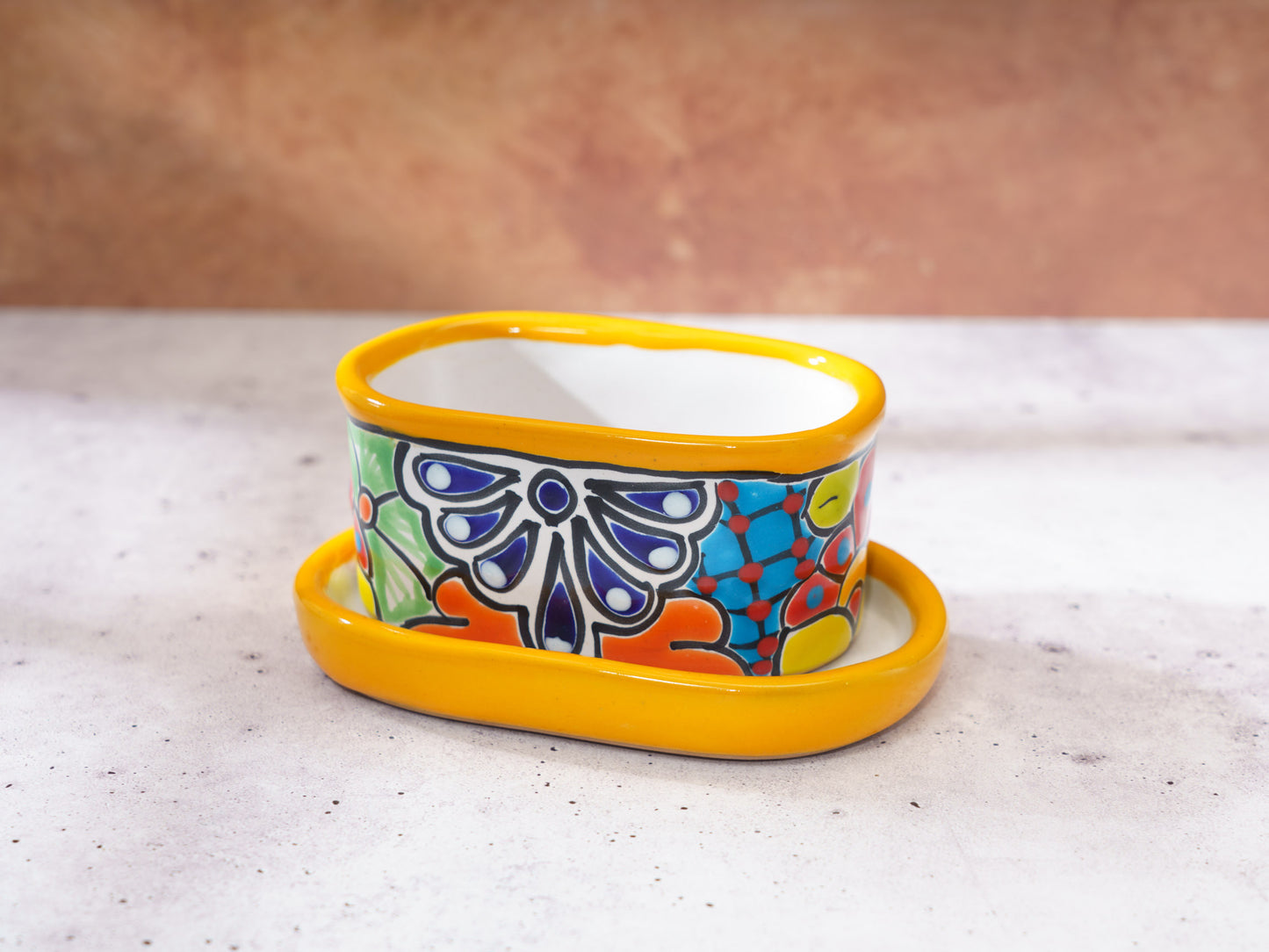 Oval Mini Planter (2PC) - Marigold