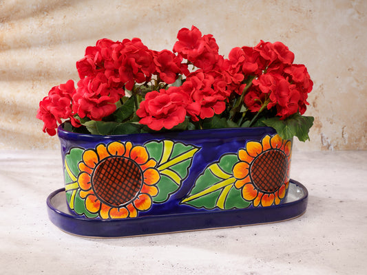 Oval Planter - Large (2PC) - Sunflower