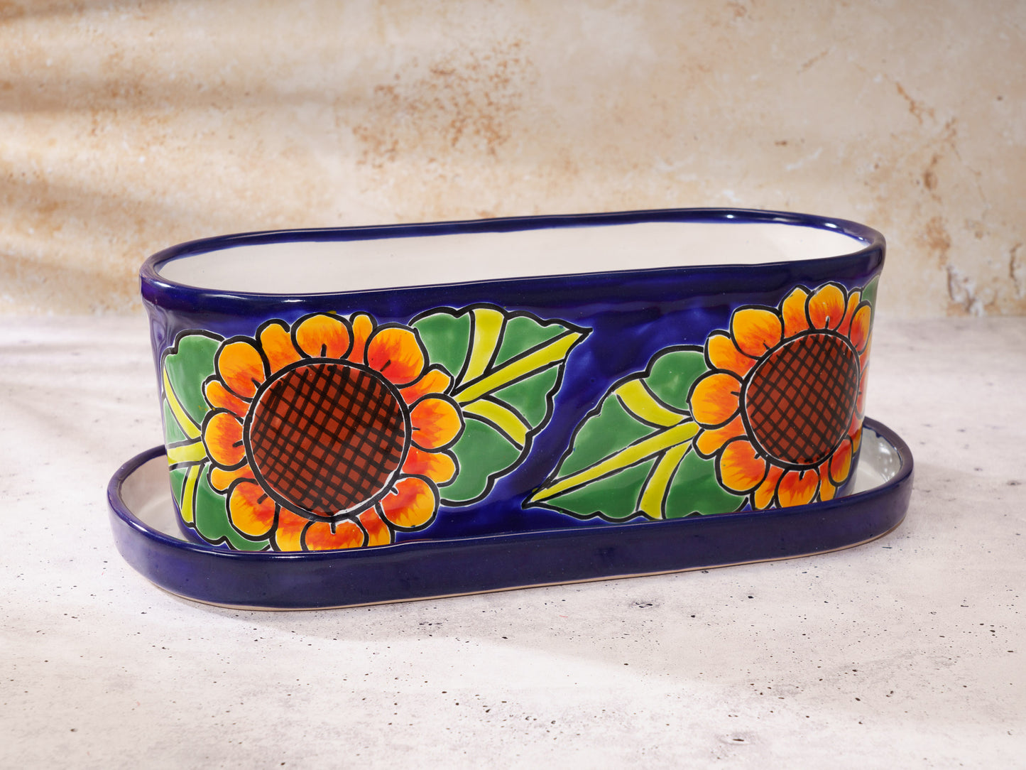 Oval Planter - Large (2PC) - Sunflower