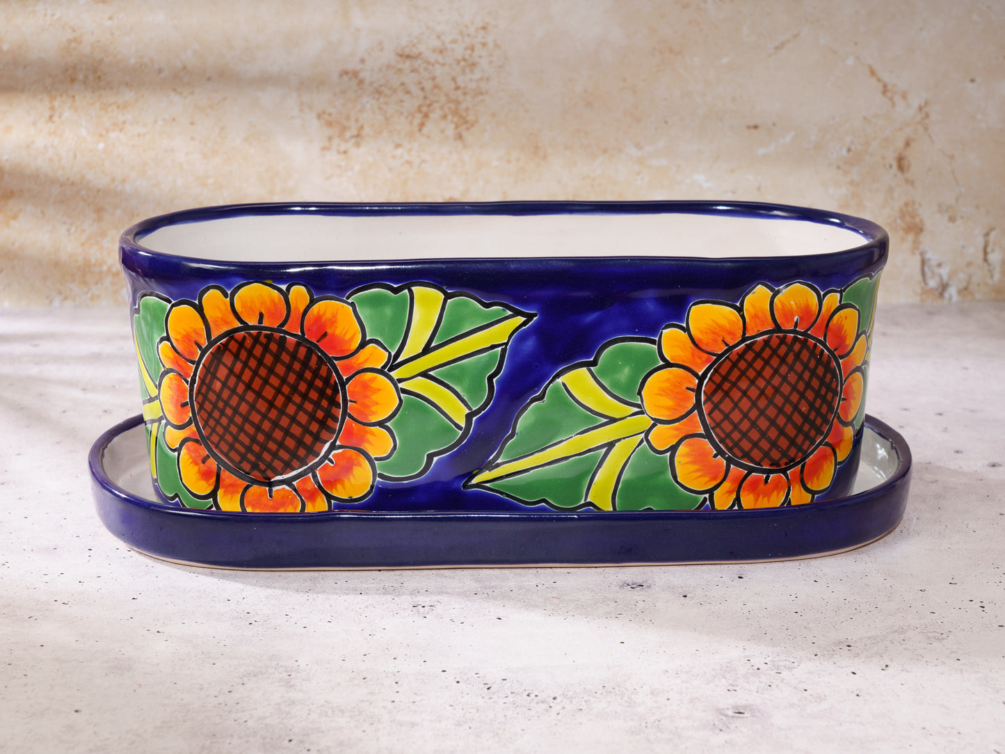 Oval Planter - Large (2PC) - Sunflower