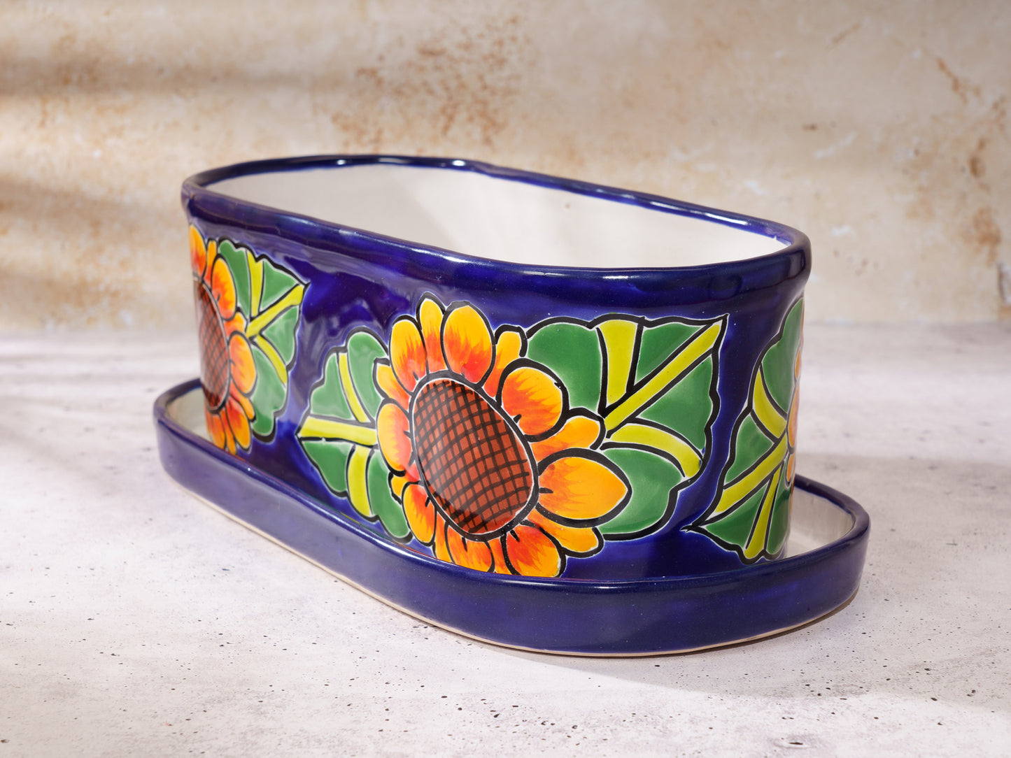 Oval Planter - Large (2PC) - Sunflower