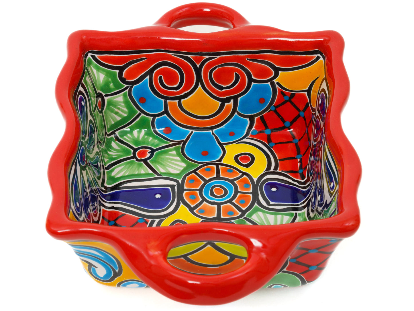 Scalloped Bowl - Red