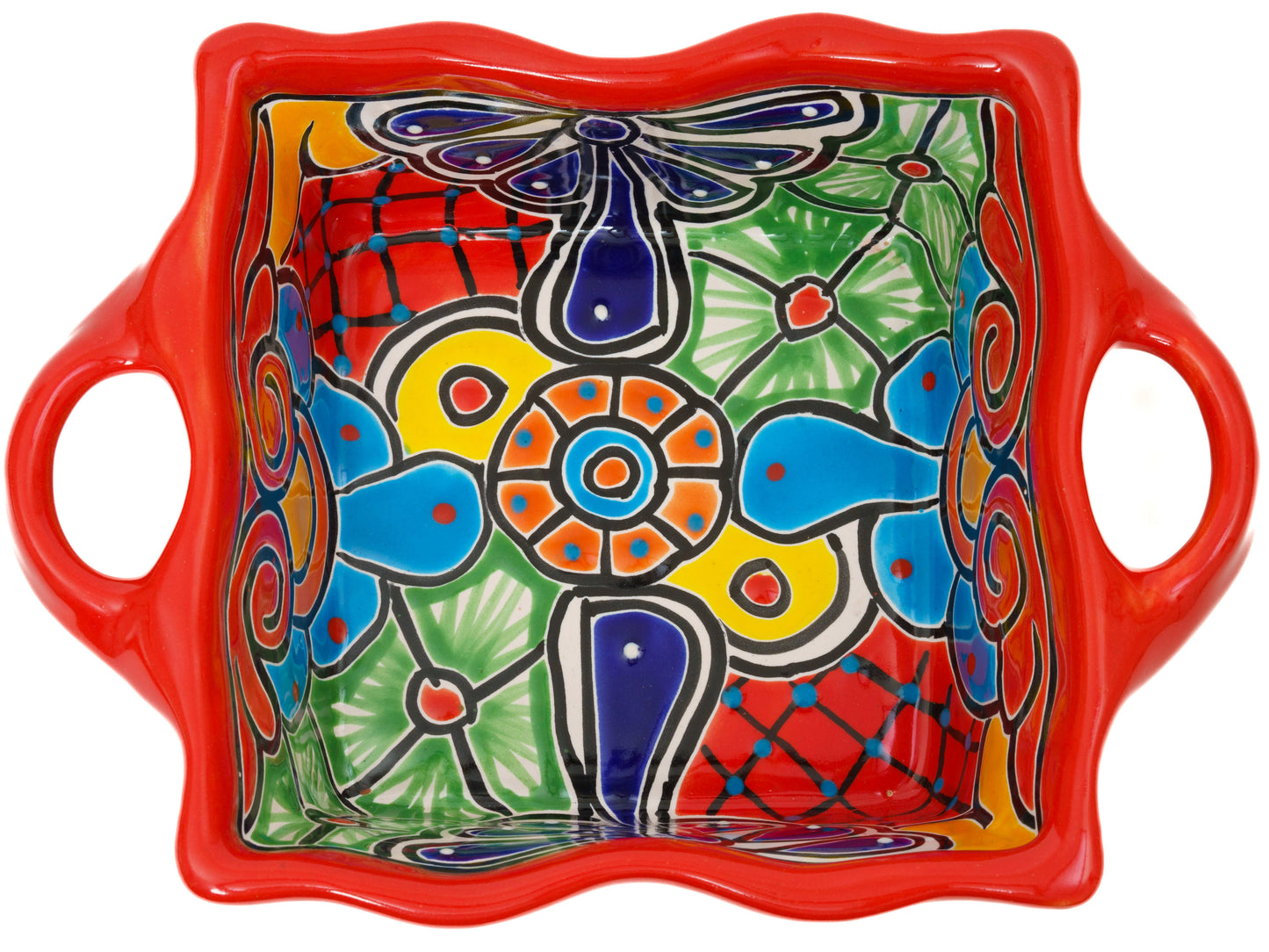 Scalloped Bowl - Red