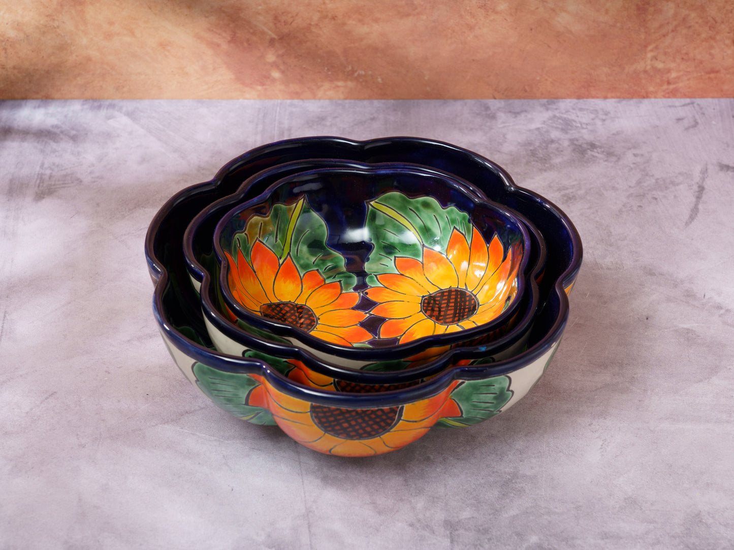 Sunflower Serving Bowl Set - 3 Piece