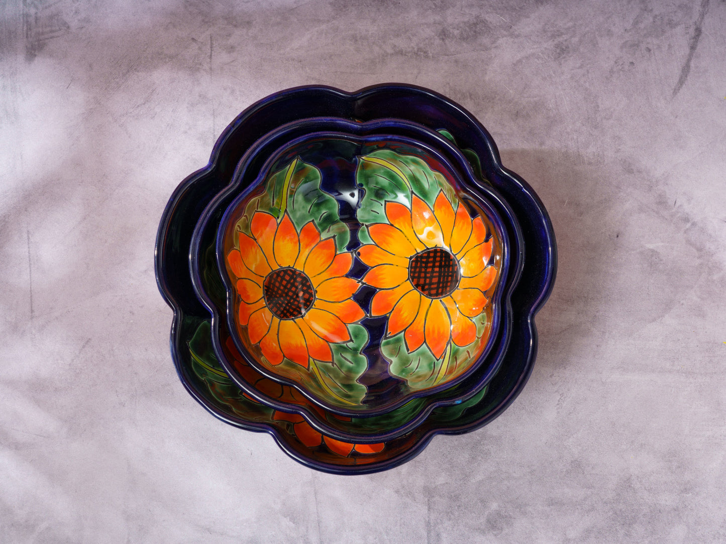 Sunflower Serving Bowl Set - 3 Piece
