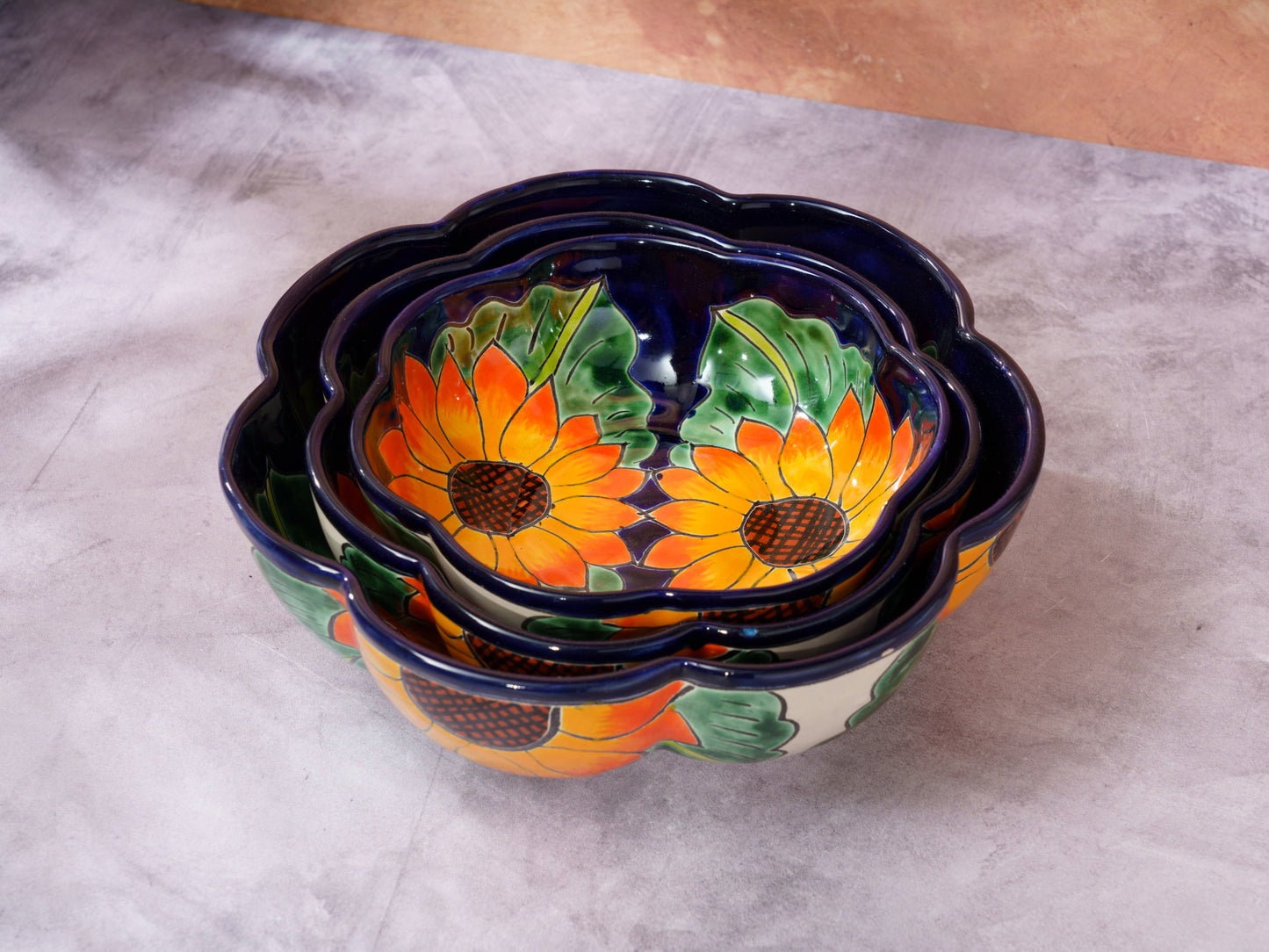 Sunflower Serving Bowl Set - 3 Piece
