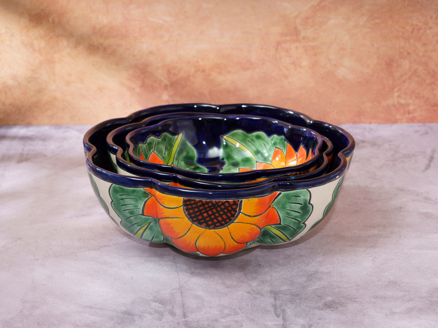 Sunflower Serving Bowl Set - 3 Piece