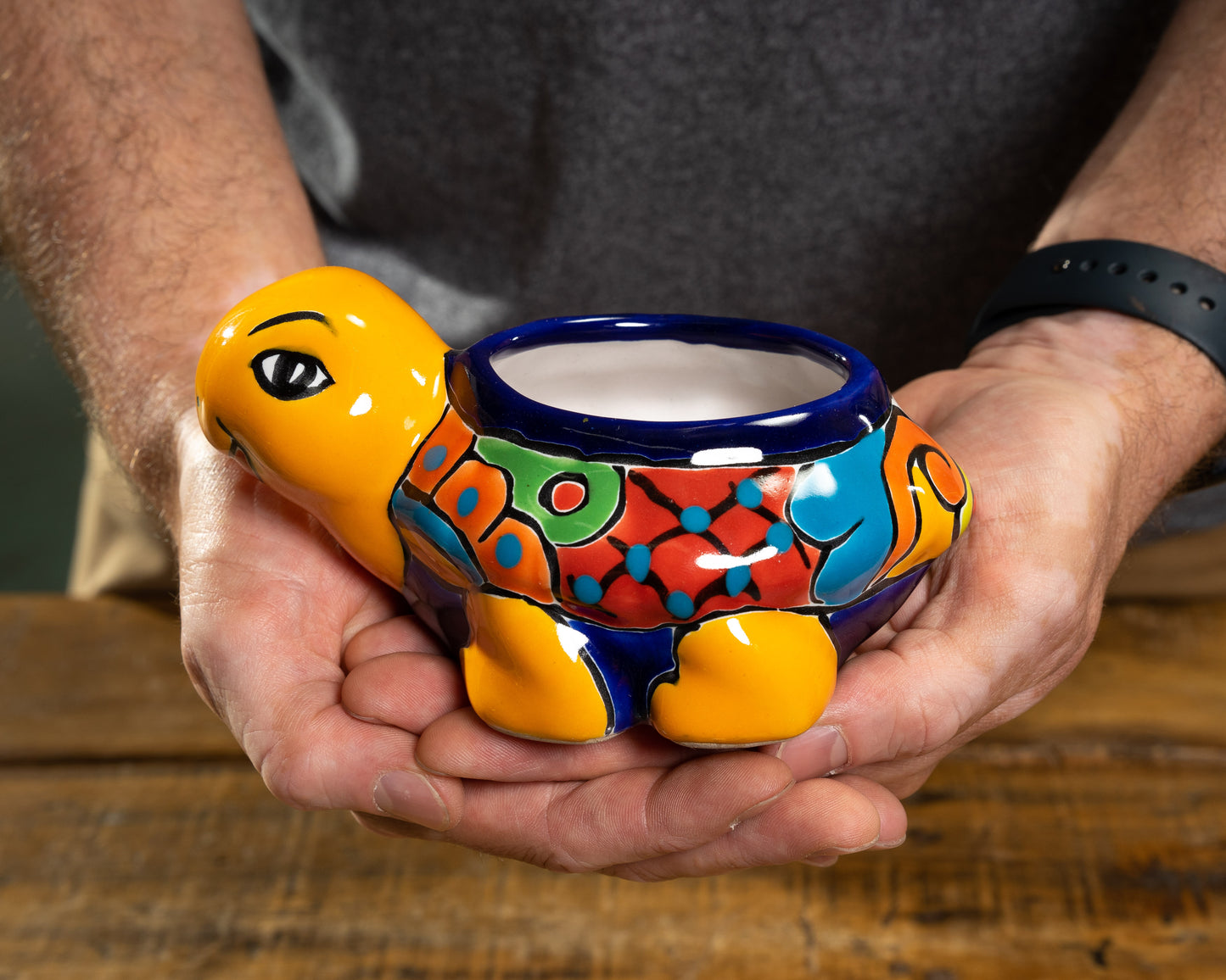 Turtle Mini Planter - Marigold
